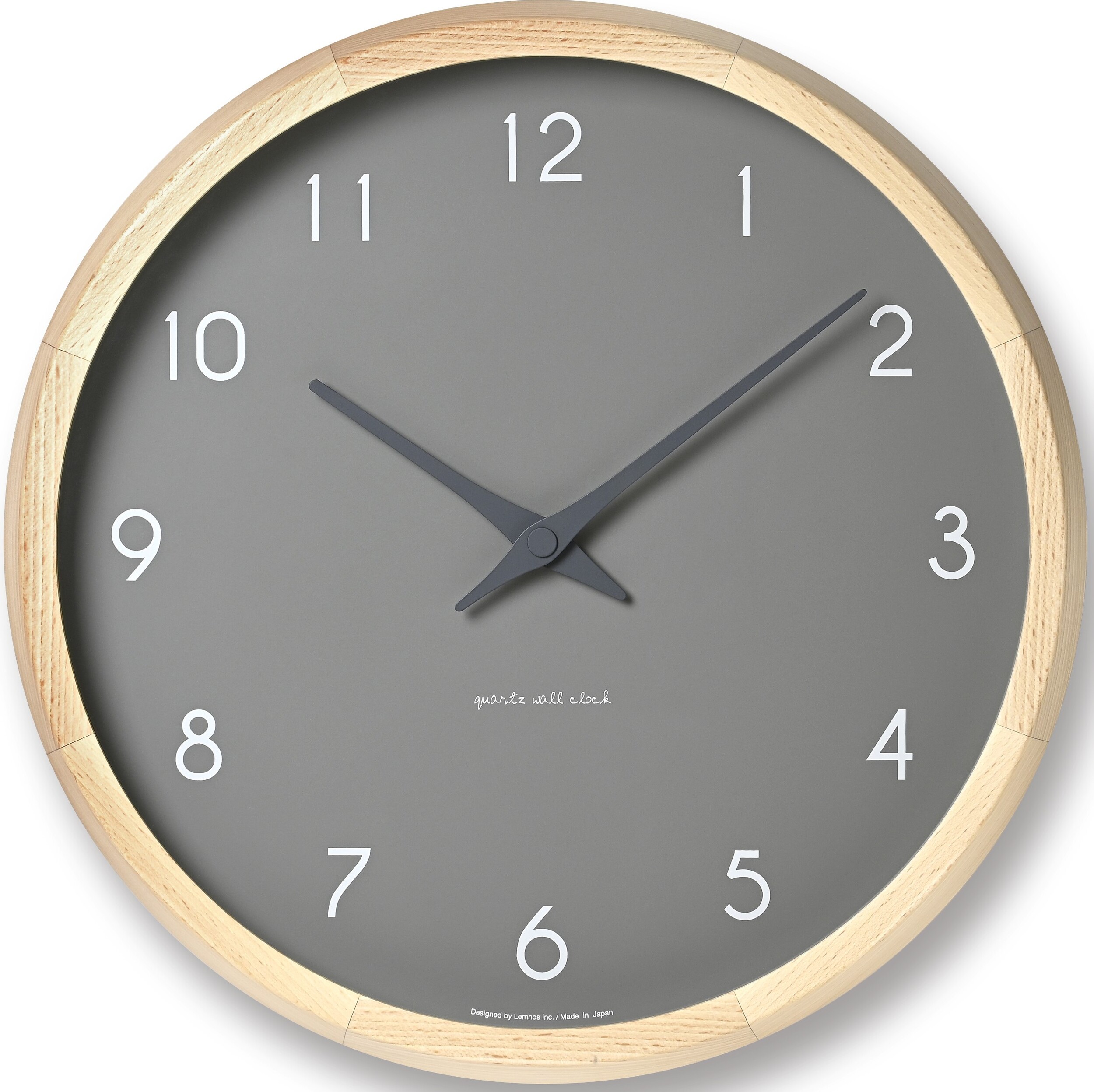 Zegar ścienny Campagne szary