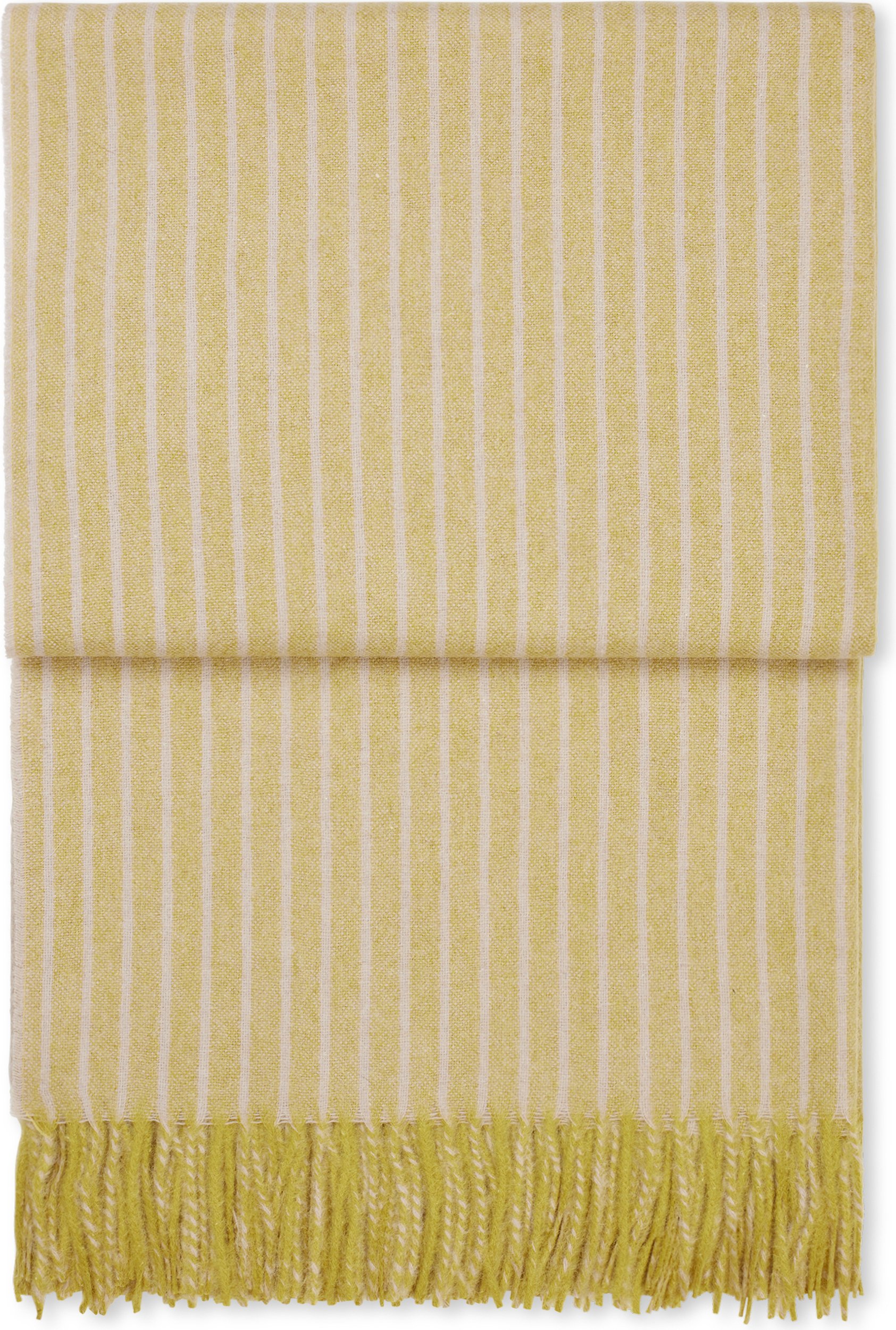 Koc Stripes 130 x 200 cm jasnożółty