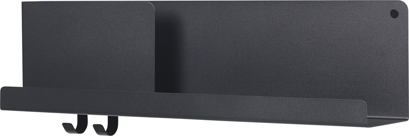 Półka ścienna Folded 63 x 16,5 cm czarna