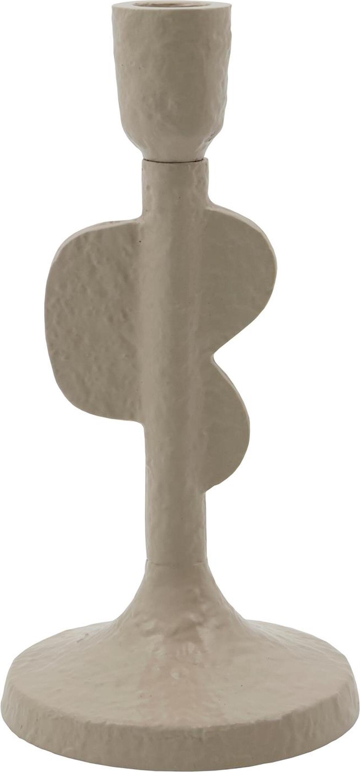 Świecznik na klasyczną świecę Donna beżowy