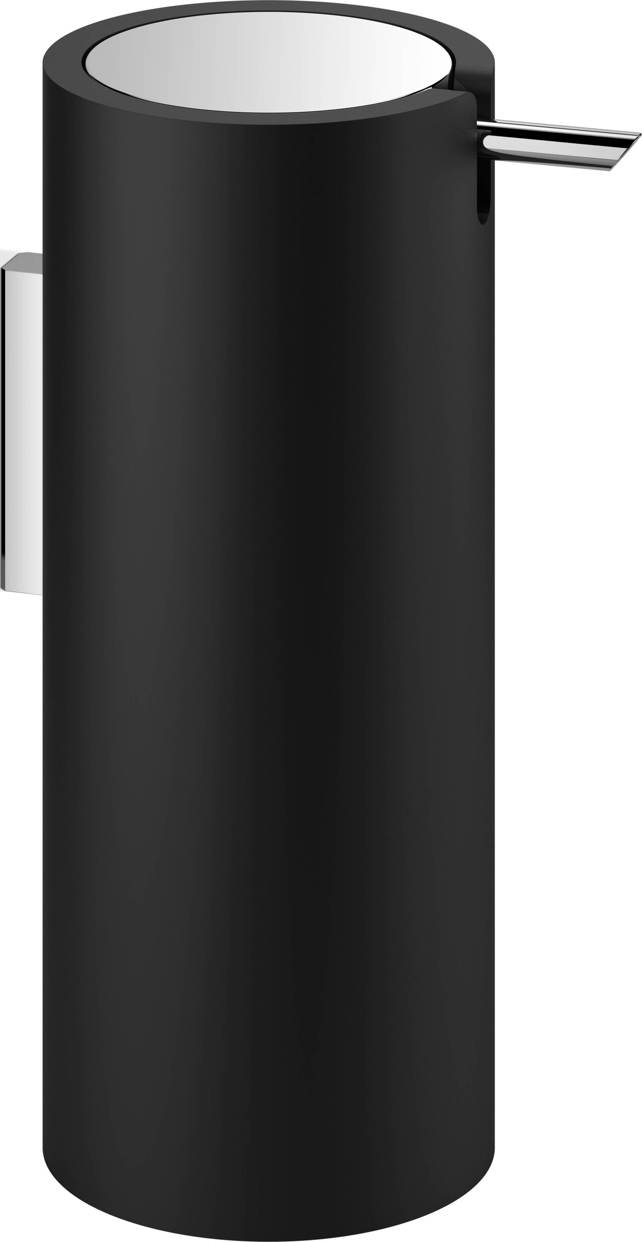 Dozownik do mydła Stone chrom-czarny ścienny