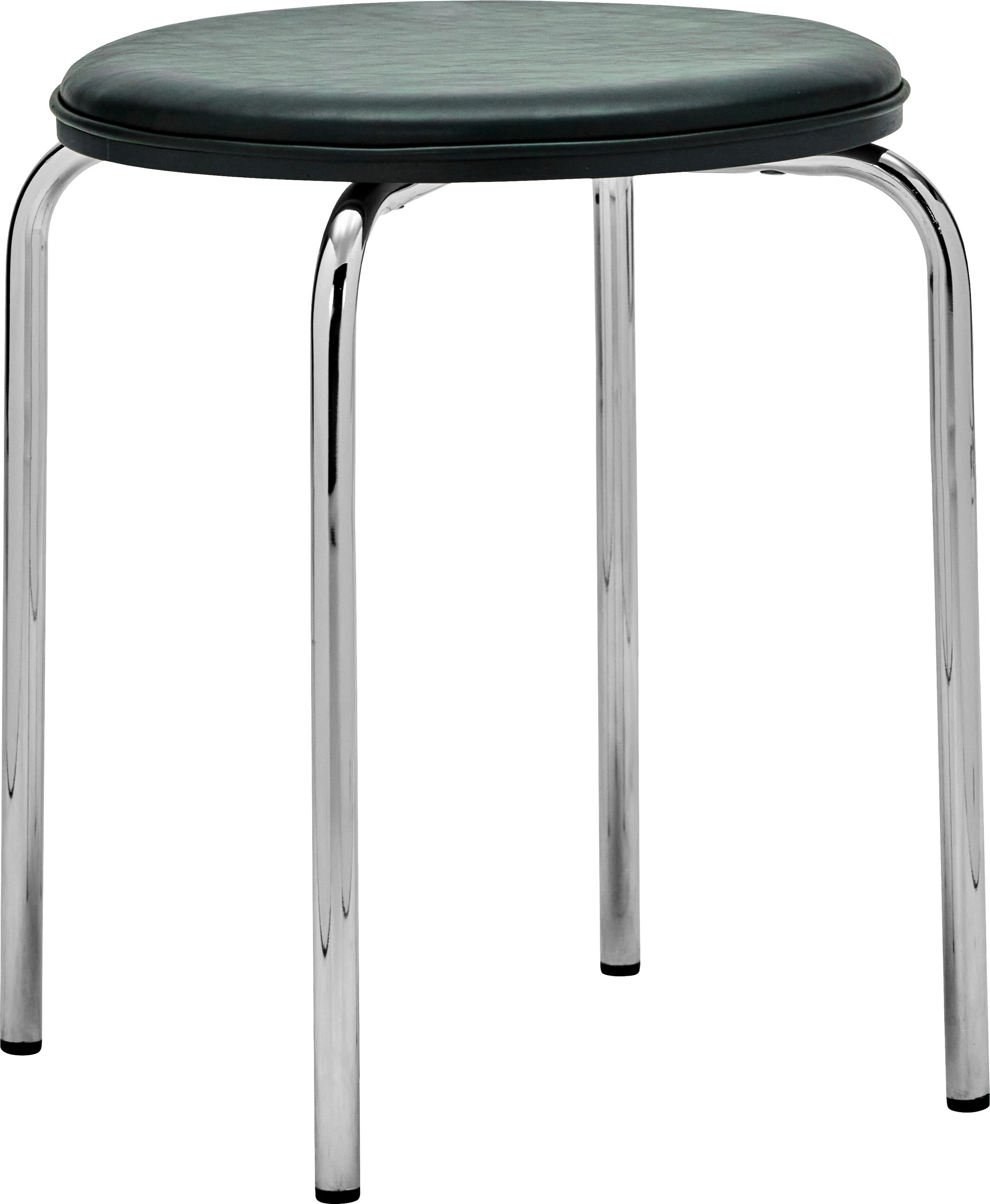 Stołek Comma ciemnozielony