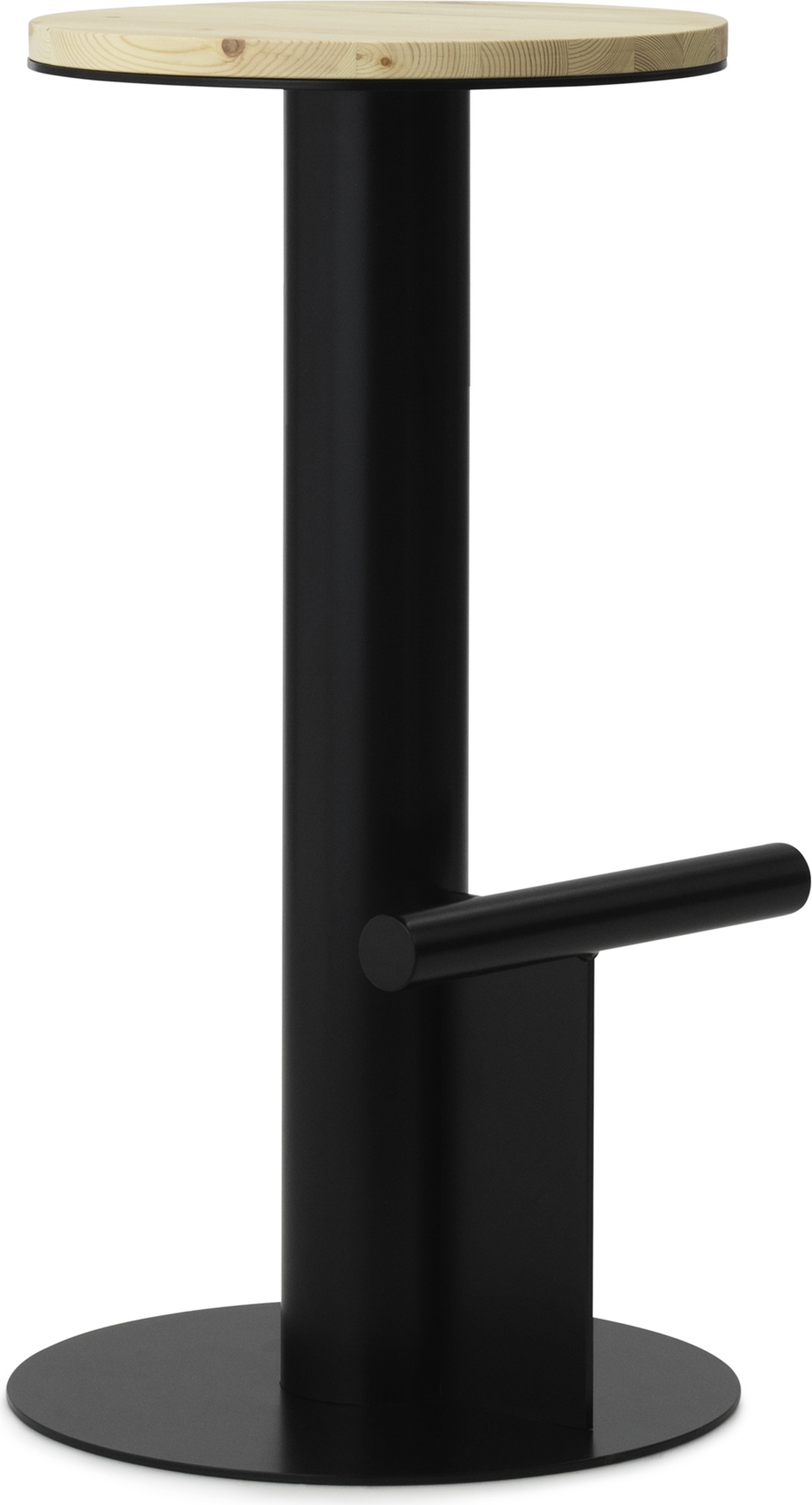 Stołek barowy Pole 75 cm czarny