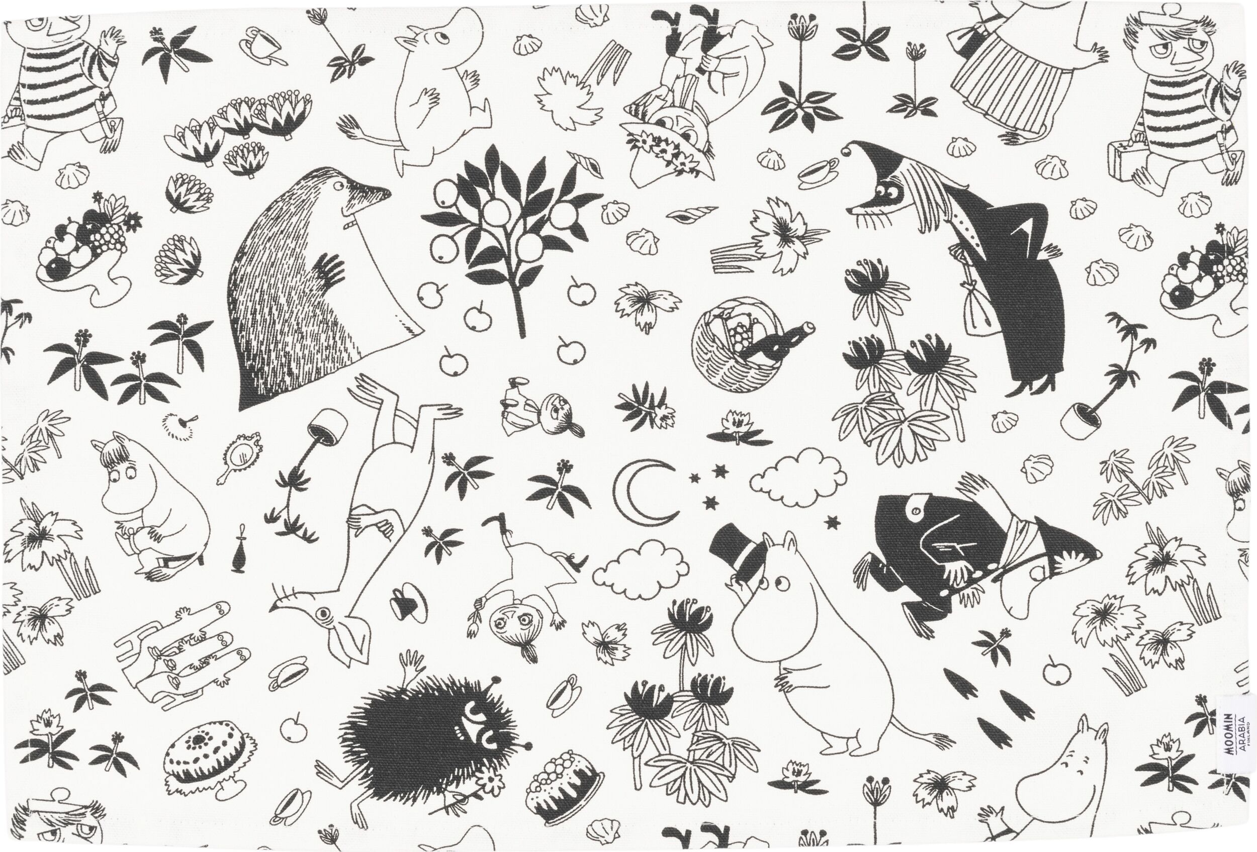 Podkładka pod talerz Arabia Finland Muminki 46 cm ecru