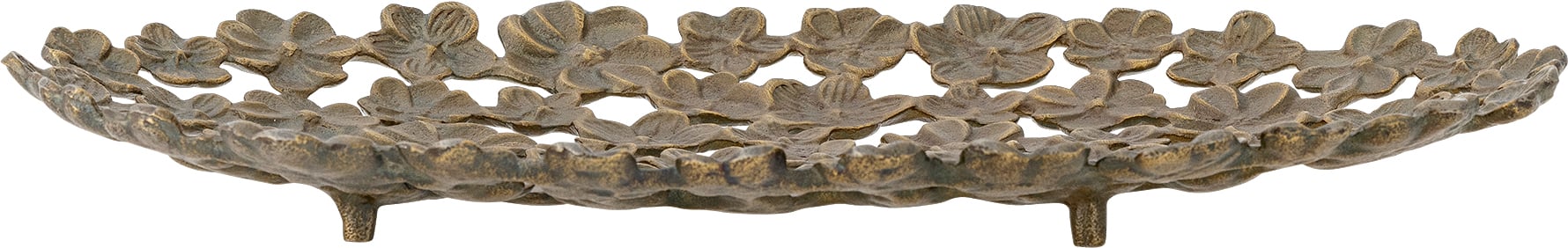 Taca dekoracyjna Micha 43,5 x 25 cm złota