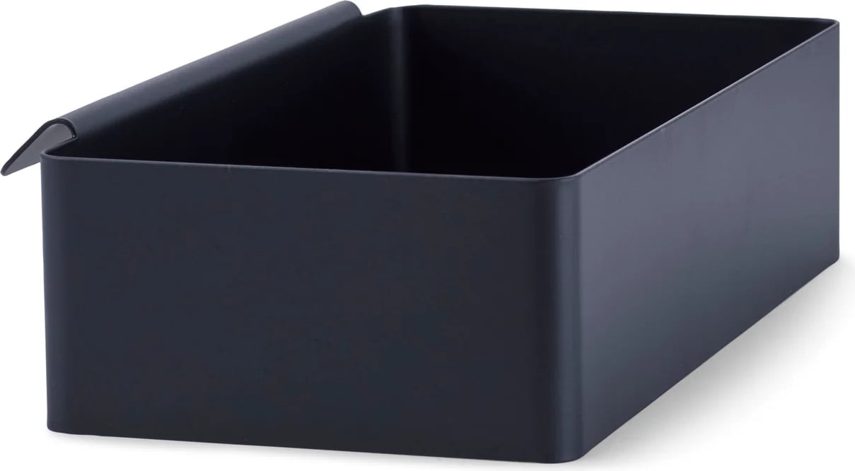 Pojemnik uniwersalny Flex 21 x 12,5 cm czarny z haczykiem