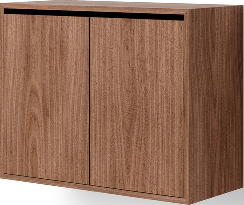 Szafka wisząca z 2 drzwiczkami New Works 62 cm drewno orzechowe