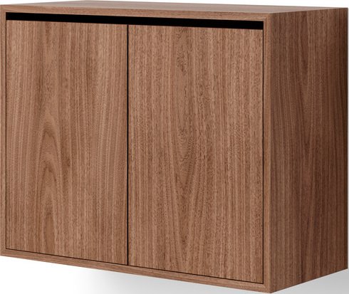 Szafka wisząca z 2 drzwiczkami New Works 62 cm drewno orzechowe