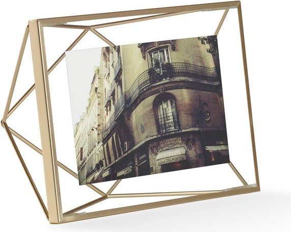 Ramka na zdjęcia Prisma 10 x 15 cm mosiądzowana