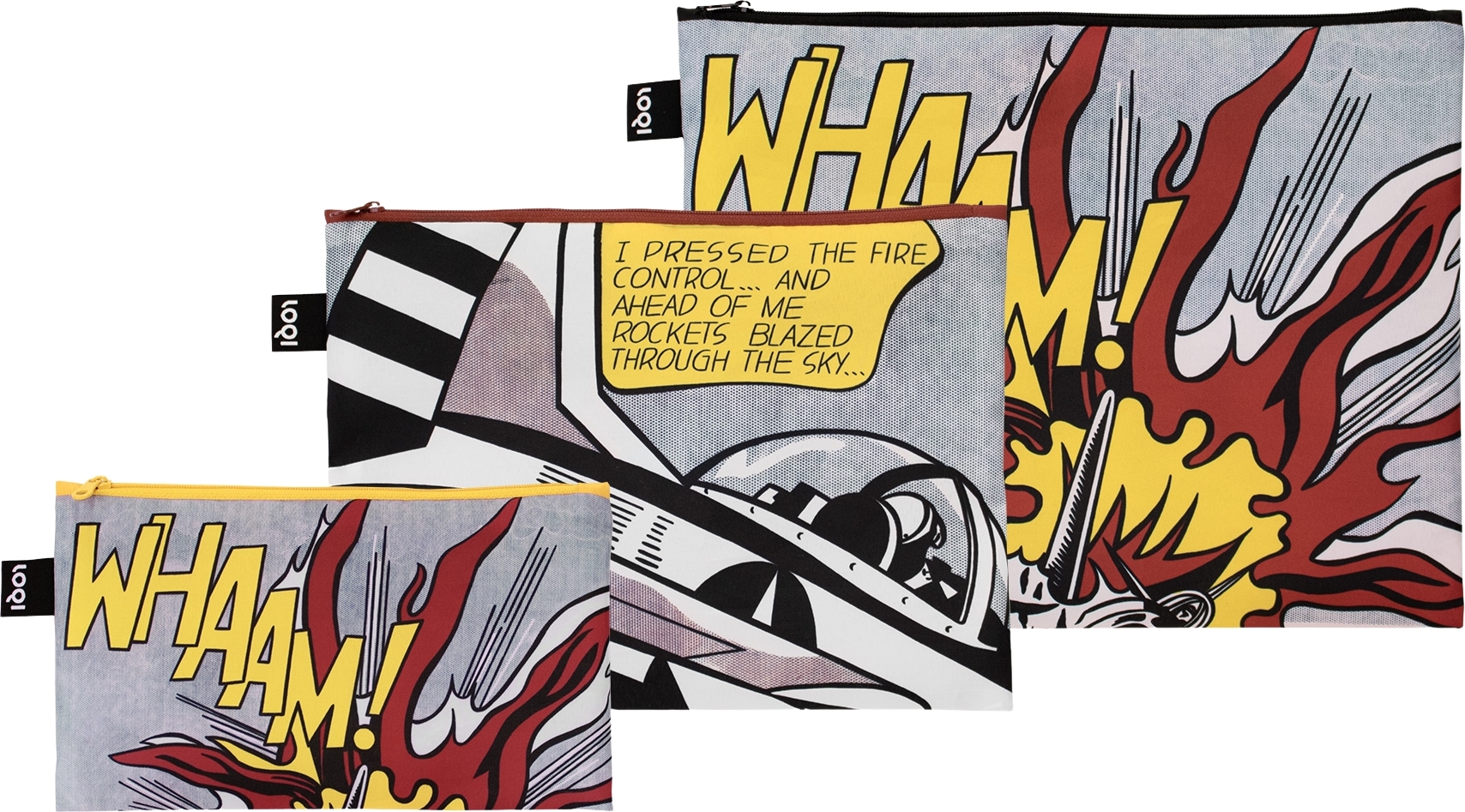 Saszetki Museum Roy Lichtenstein z recyklingu 3 szt.