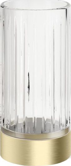 Kubek na szczoteczki do zębów Century karbowany złoty mat