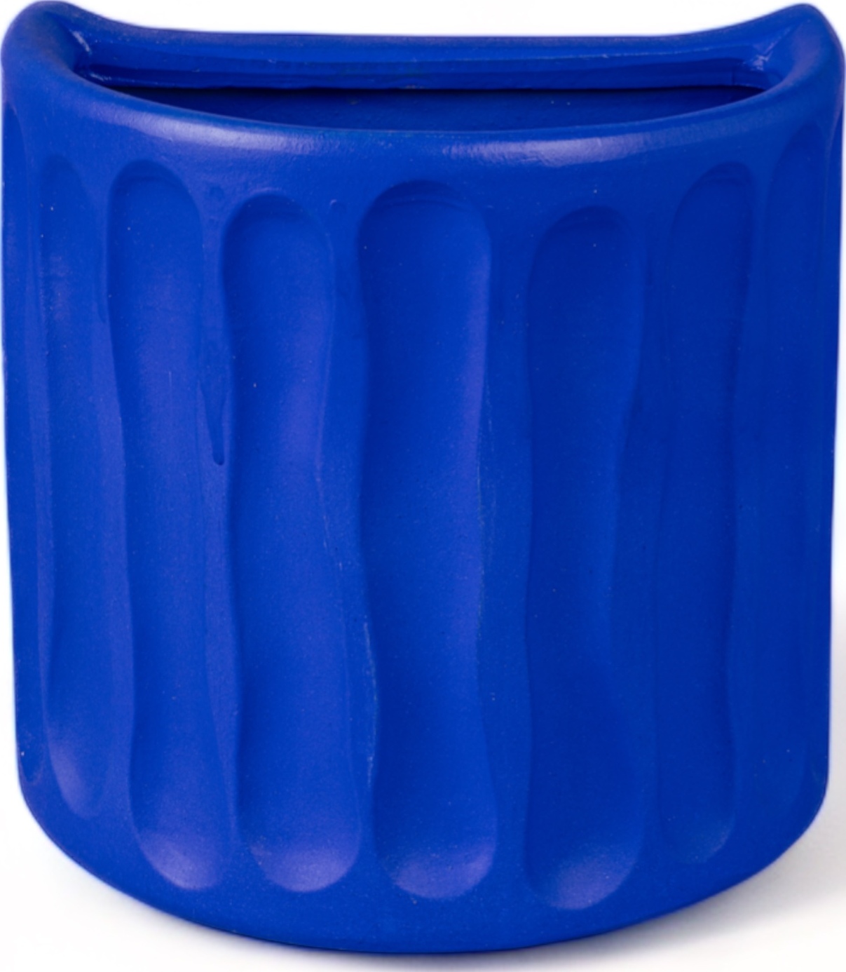 Doniczka ścienna Magna Graecia Dorico niebieska z terakoty