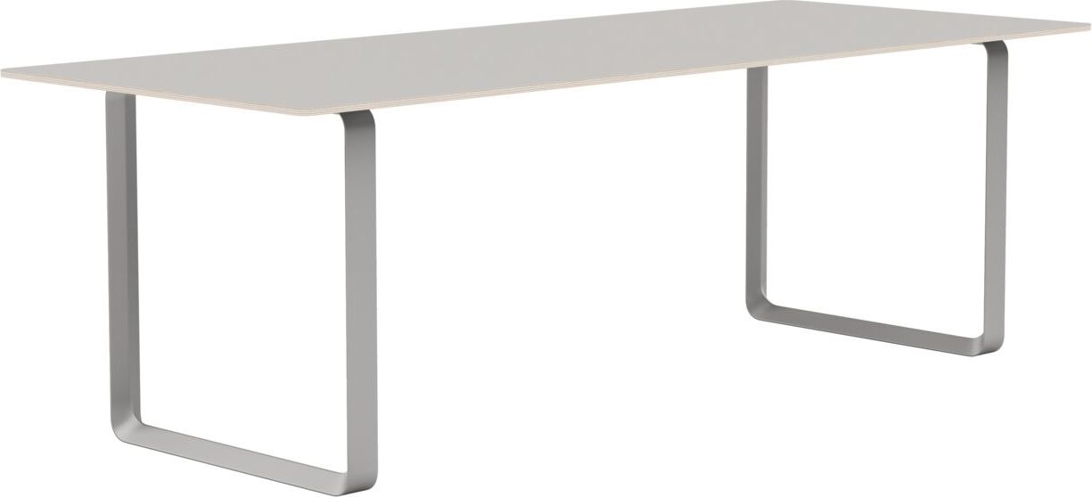 Stół Muuto 225 x 90 cm szary linoleum nogi szare