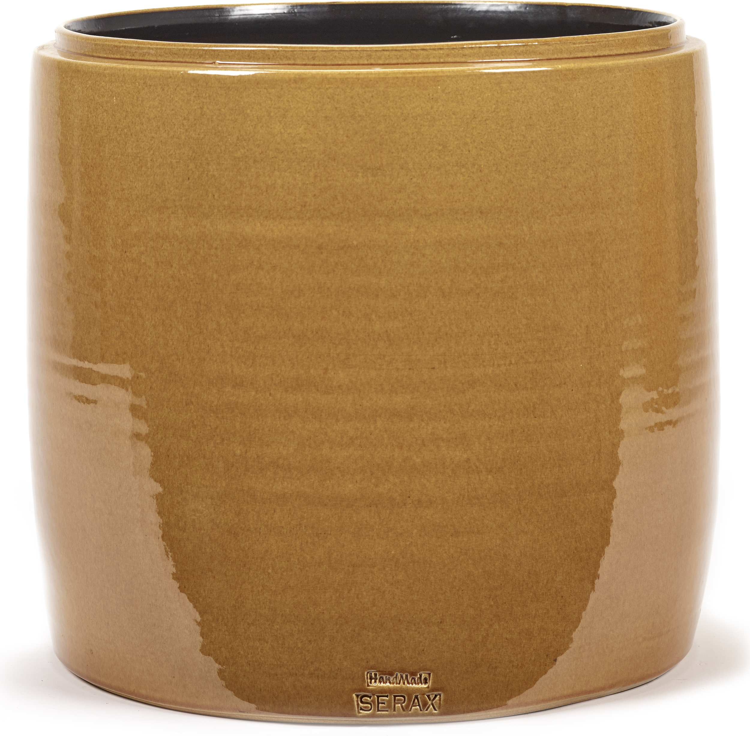 Osłonka na doniczkę Glazed Shades 34 cm miodowa