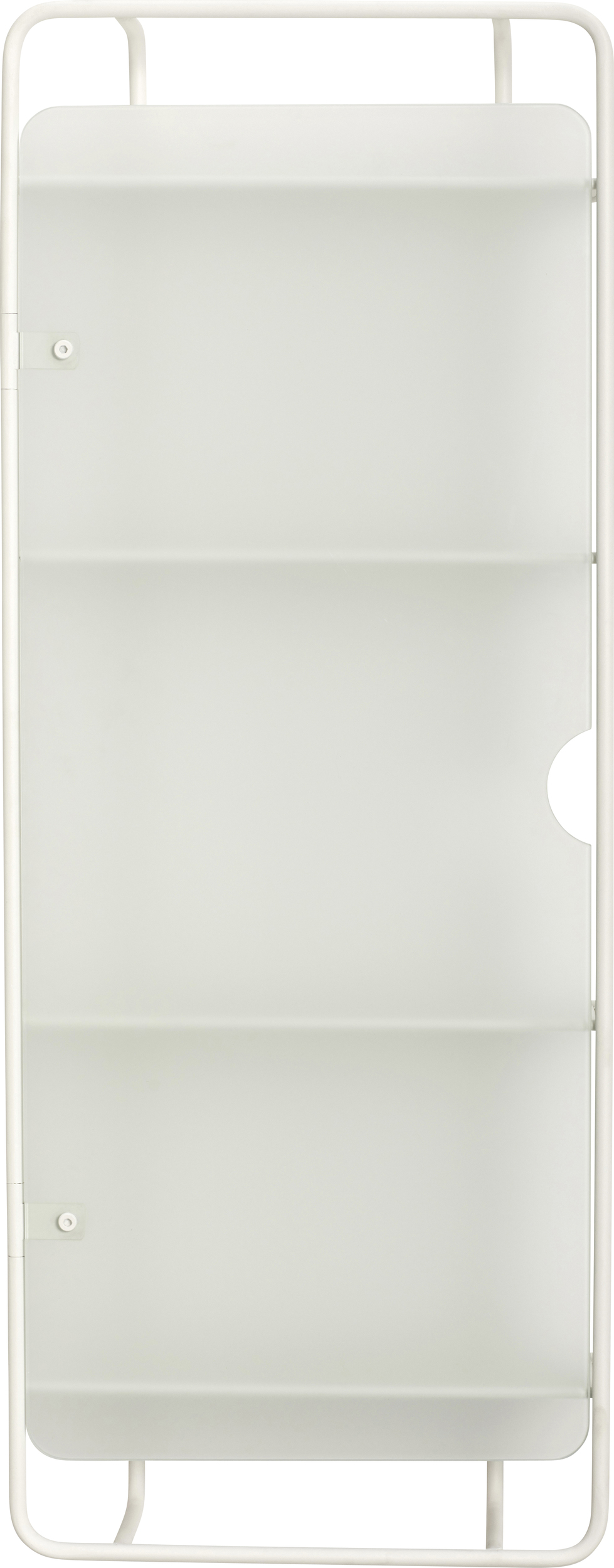 Szafka ścienna Hübsch biała z 4 półkami