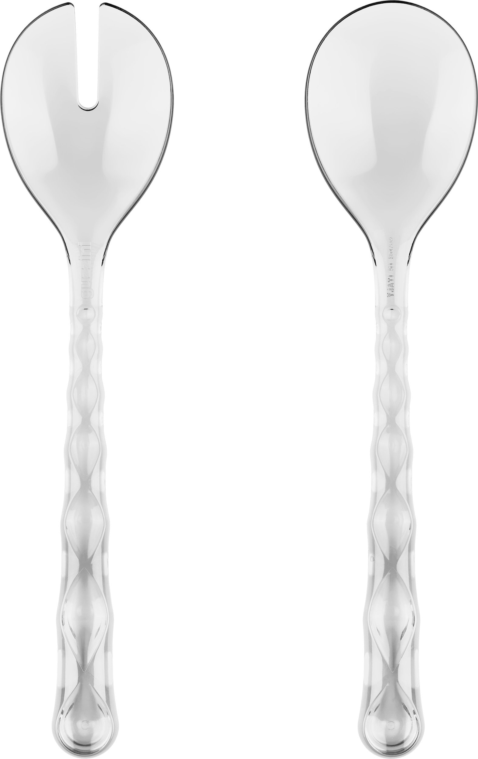 Sztućce do sałaty Vanity przezroczyste