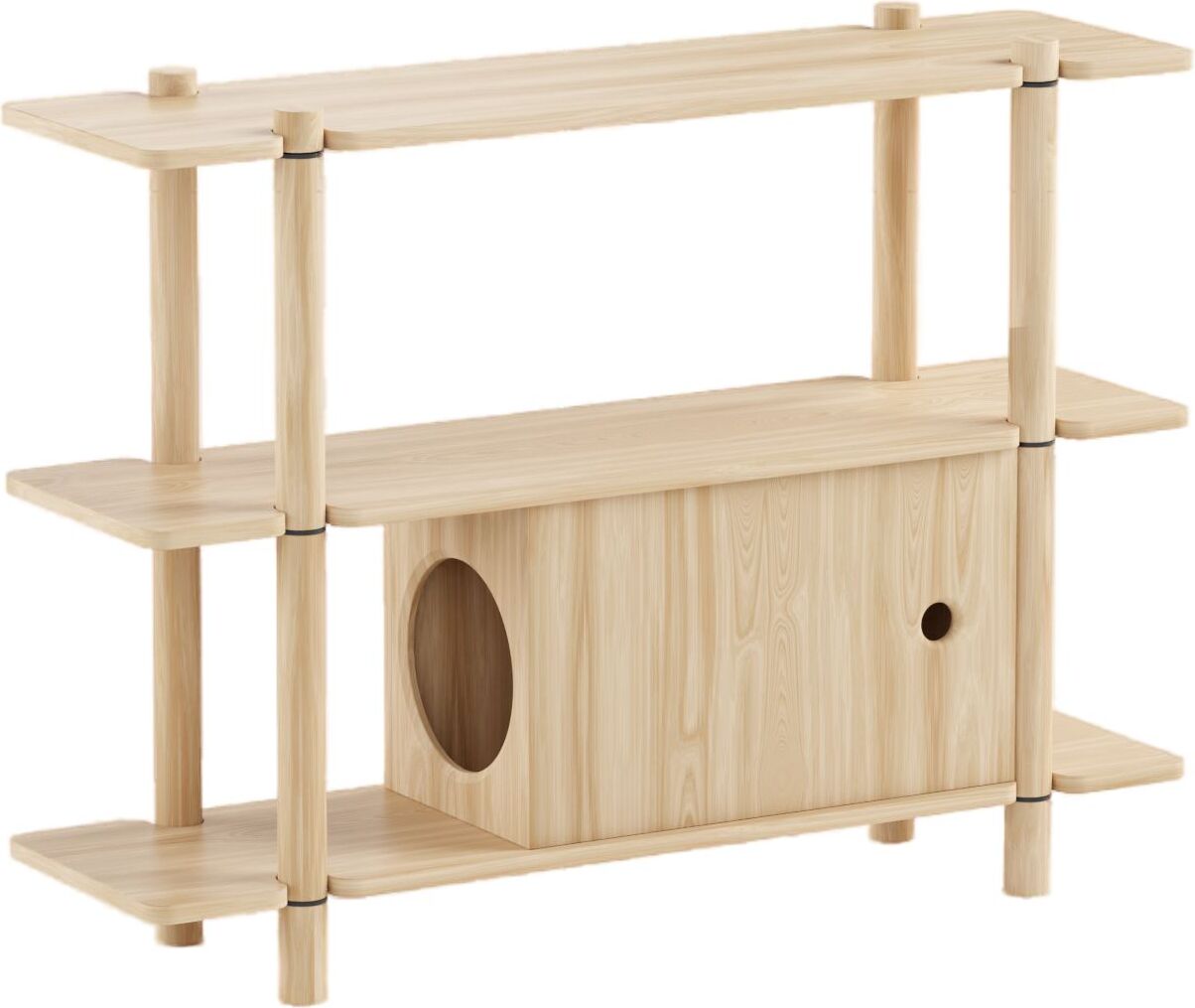 Regał Noe 3 z domkiem dla kota