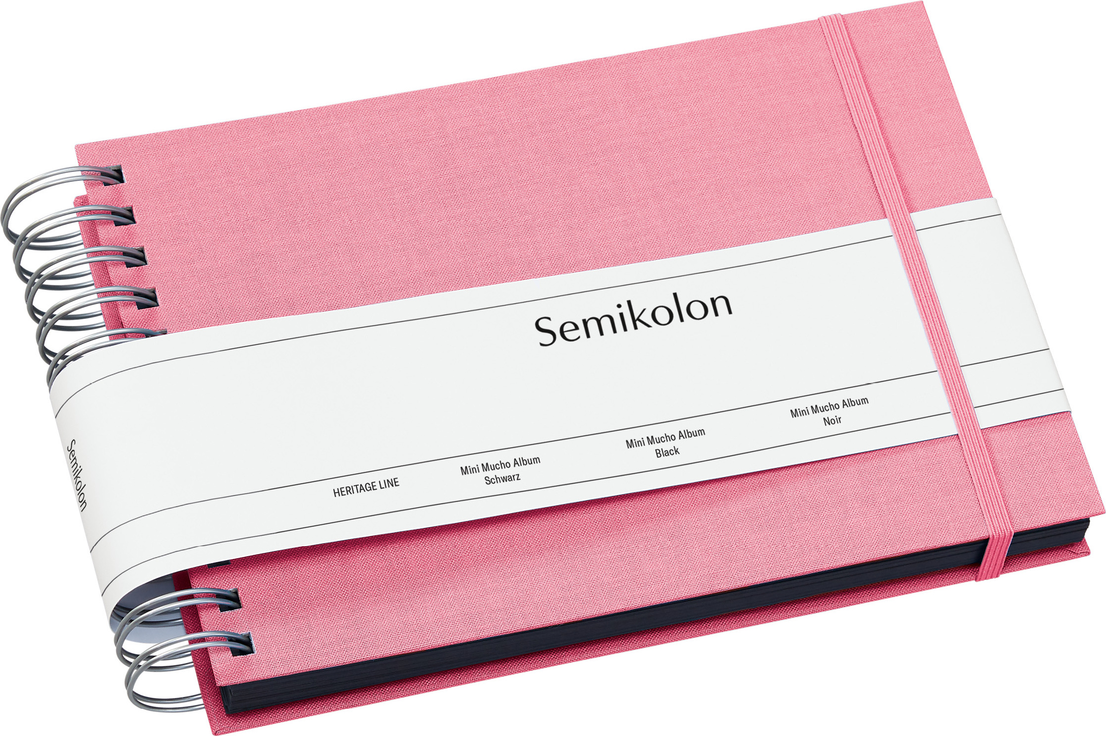 Album na zdjęcia Uni Mini Mucho różowy z czarnymi kartami