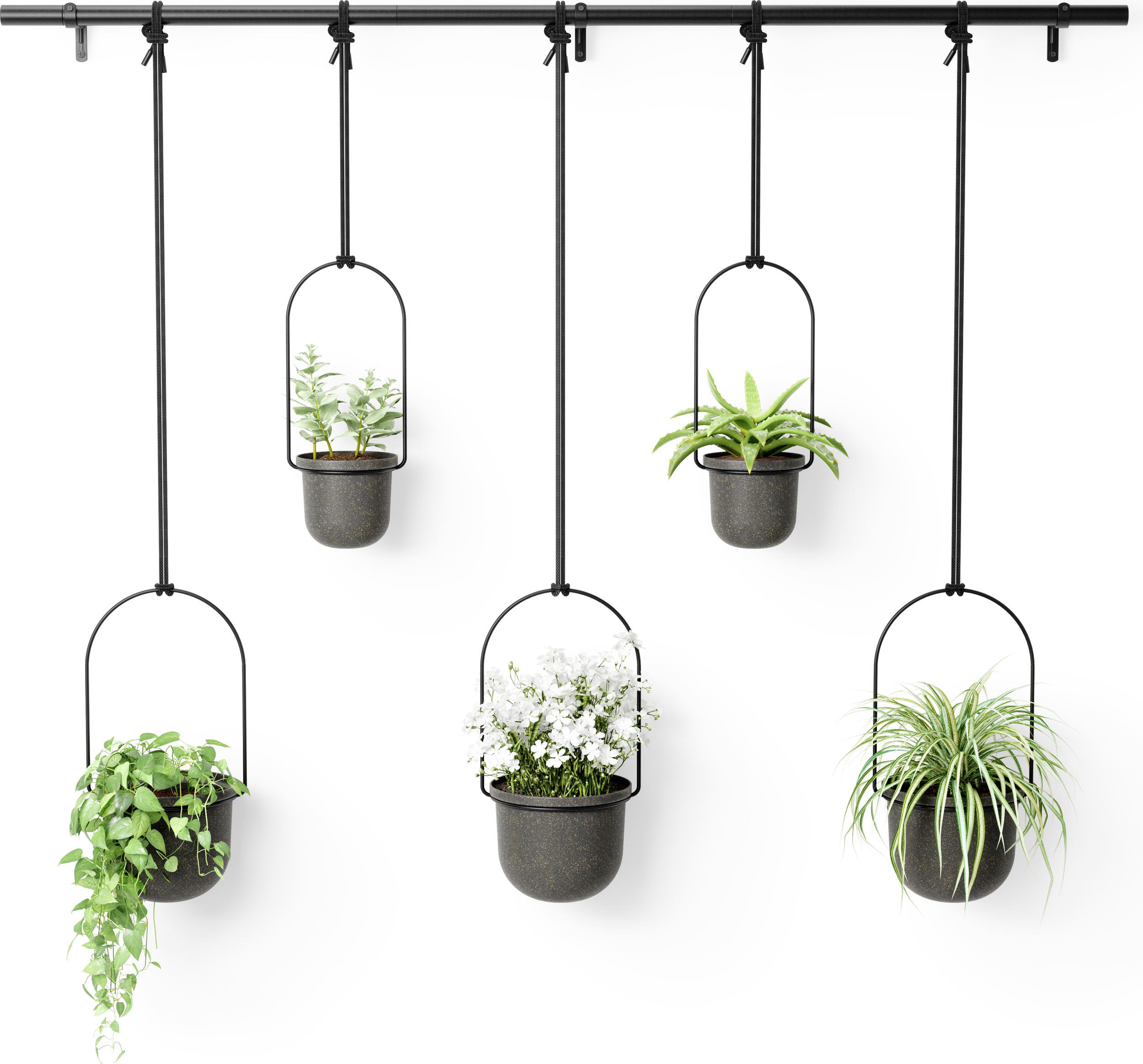 Doniczki wiszące Triflora 5 czarne