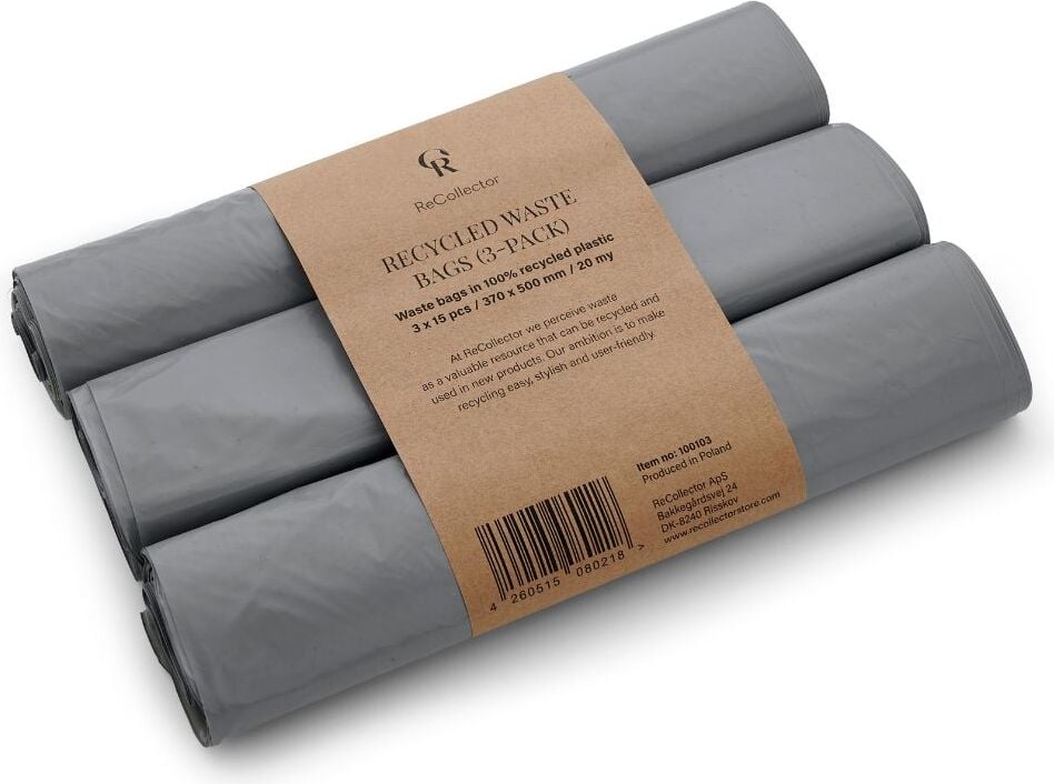 Worki na śmieci ReCollector Recycling 50 cm 3 x 15 szt.