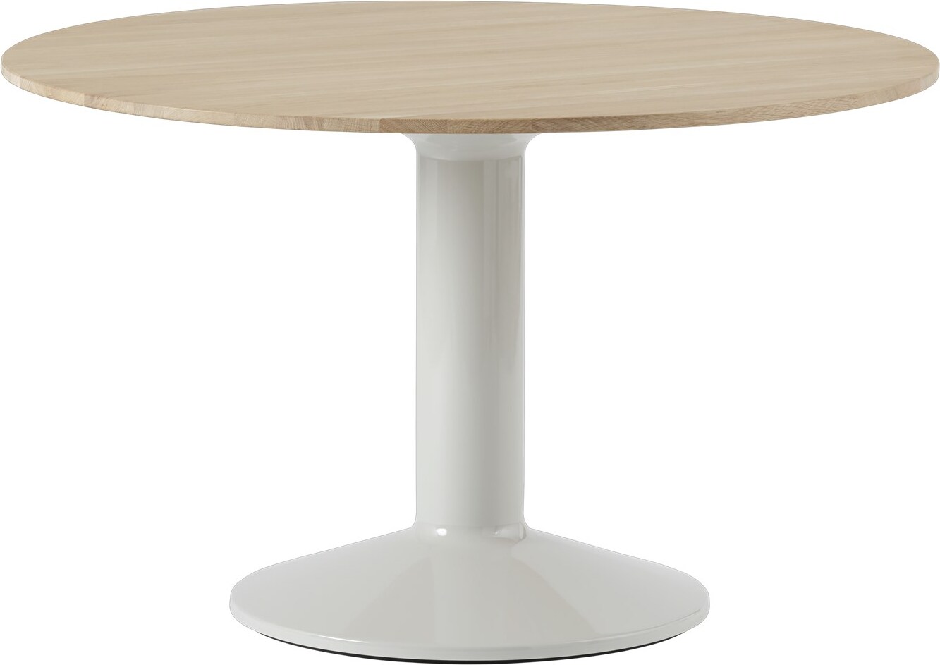 Stół Midst okrągły 120 cm jasny dąb na szarej nodze