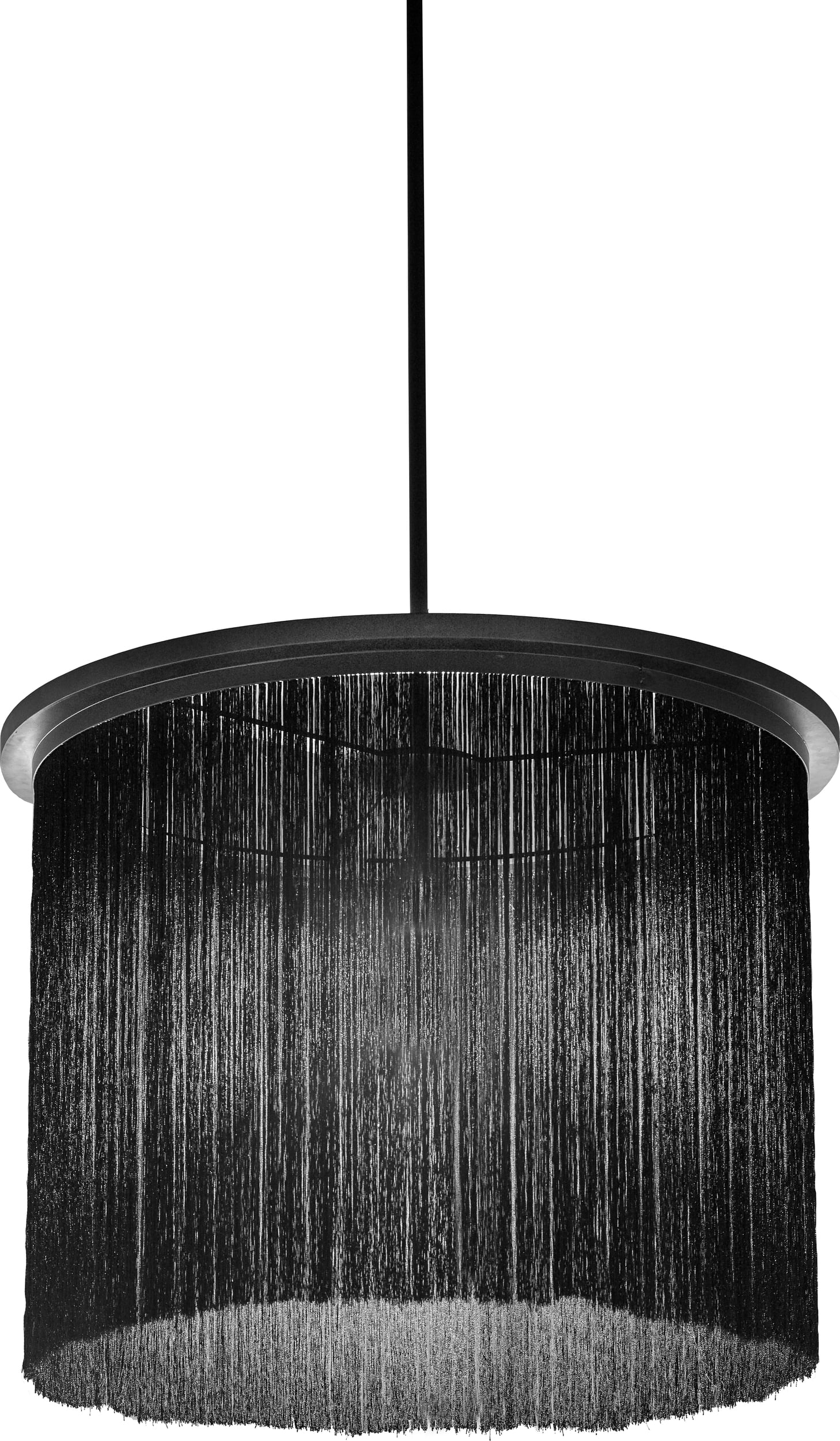 Lampa wisząca Wong 65 cm czarna