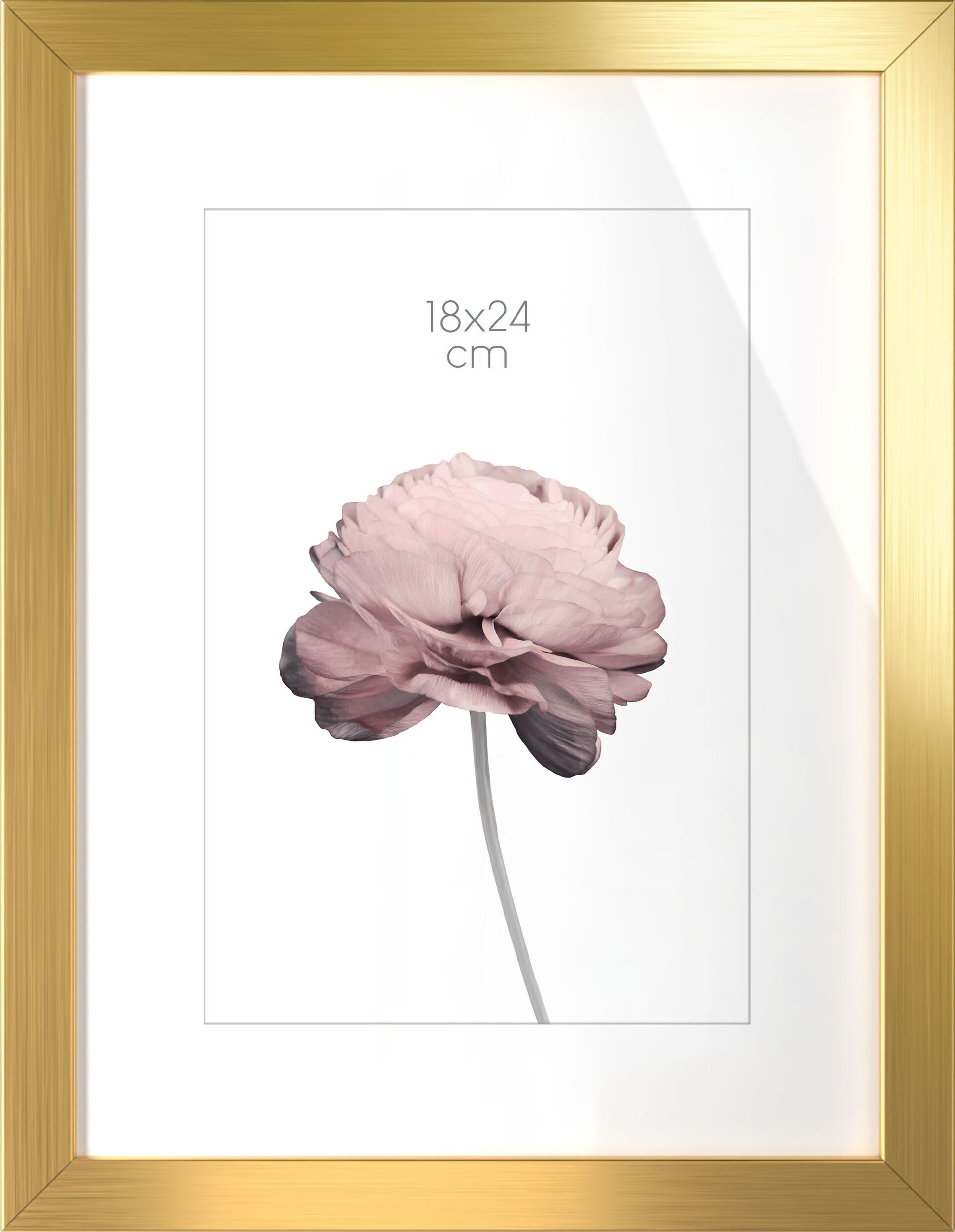 Ramka na zdjęcia Prague 18 x 24 cm złota lśniąca