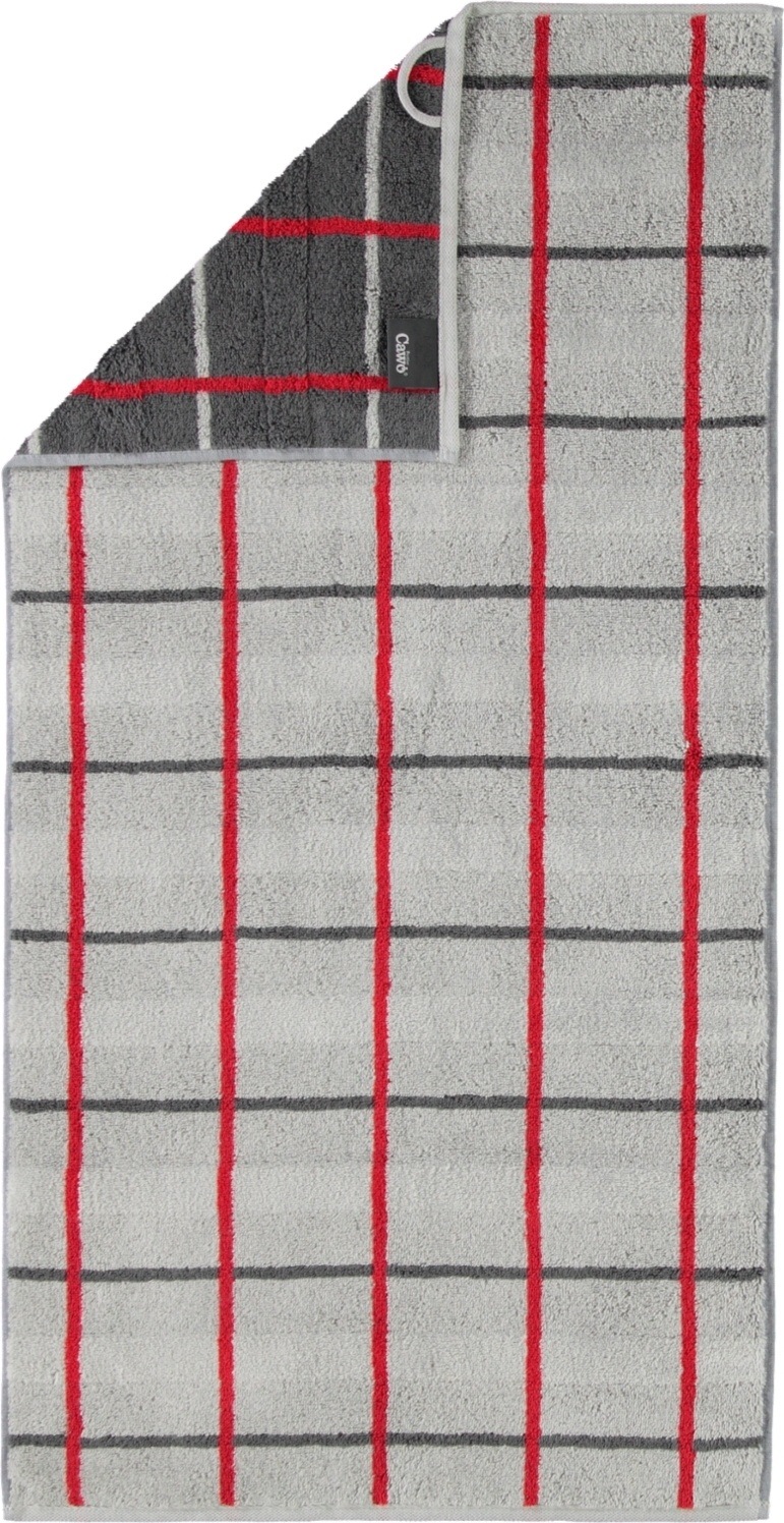 Ręcznik Square w romby 80 x 150 cm platynowy