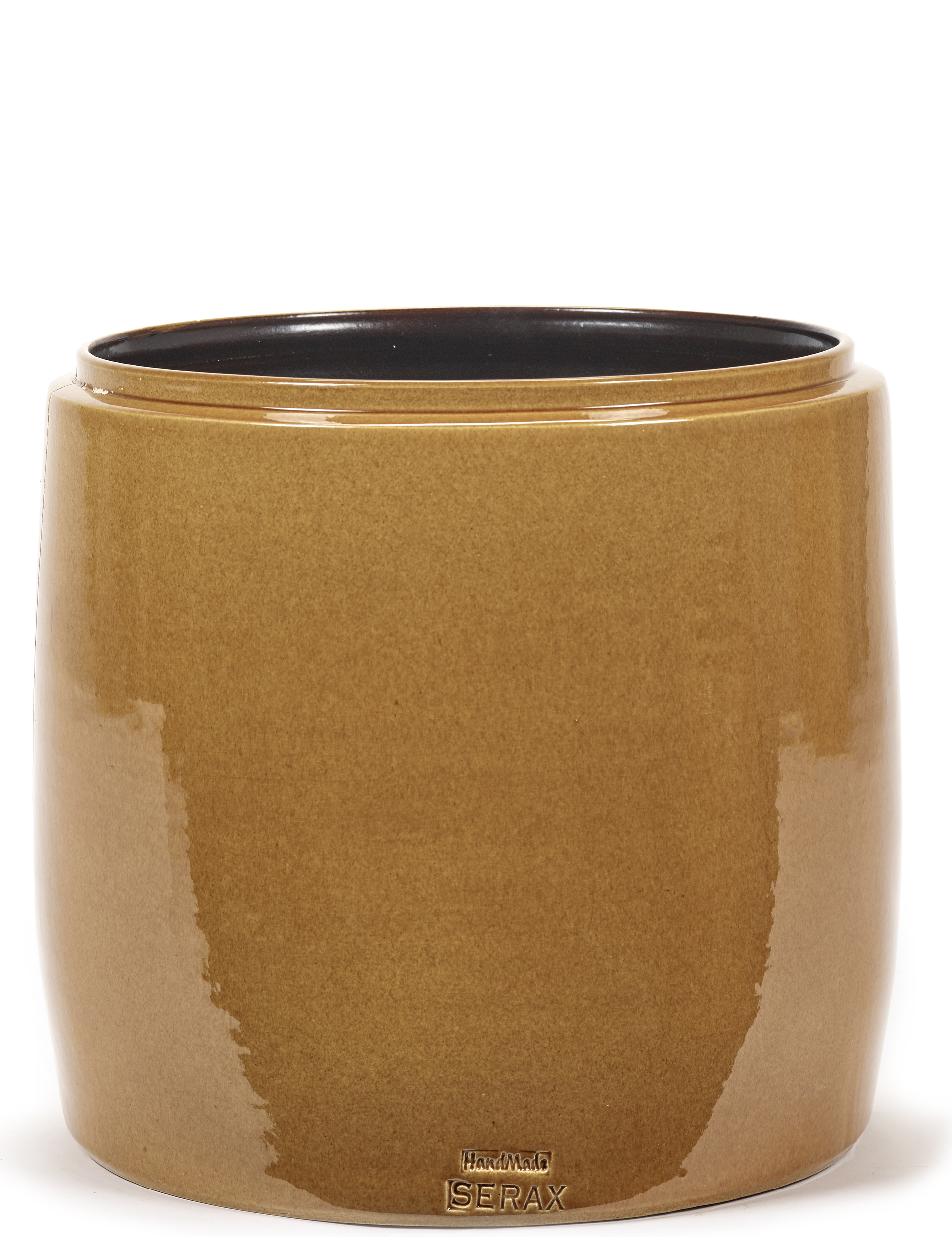 Osłonka na doniczkę Glazed Shades 30 cm miodowa