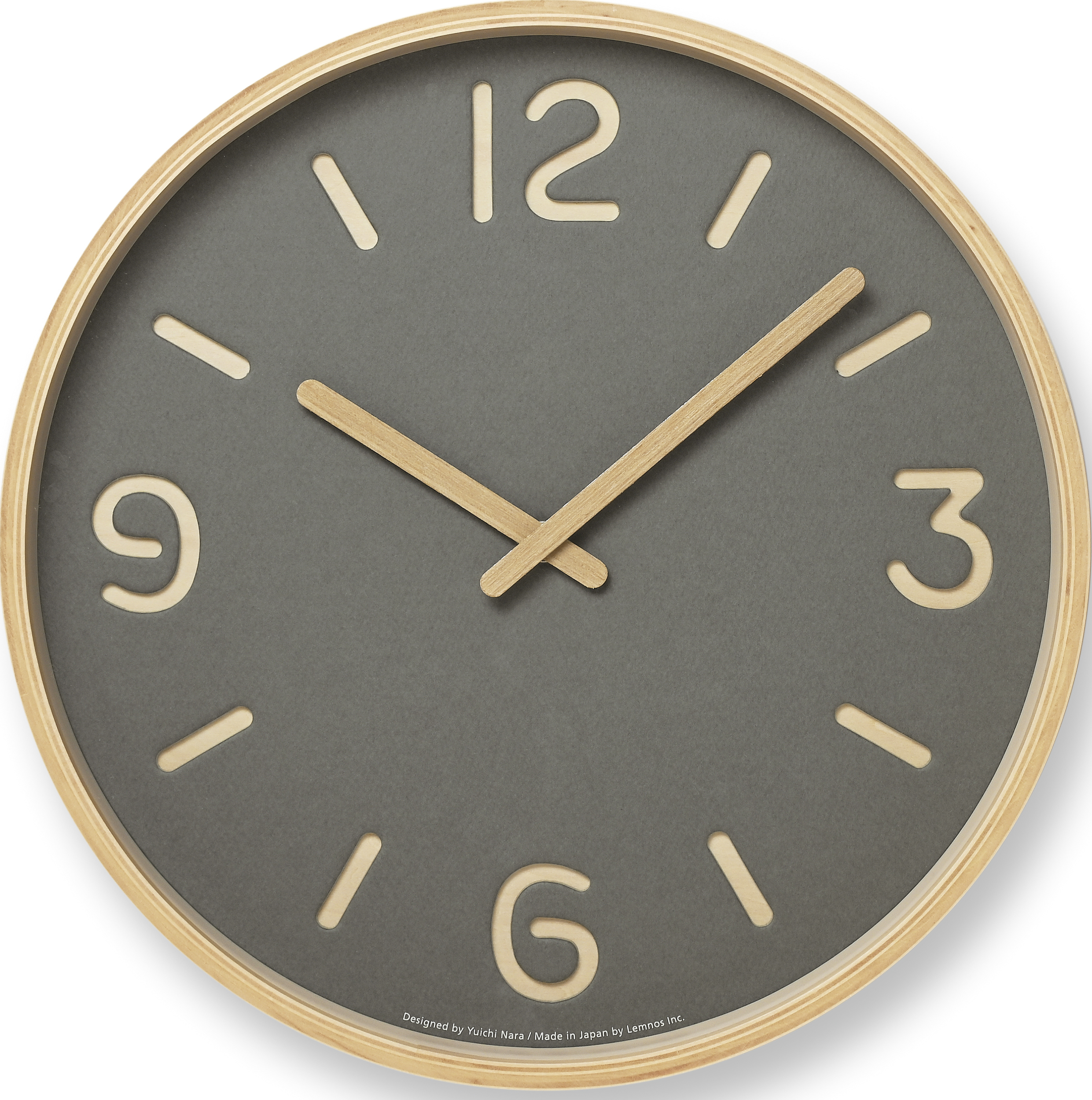 Zegar ścienny Thomson Paper 30,5 cm szary