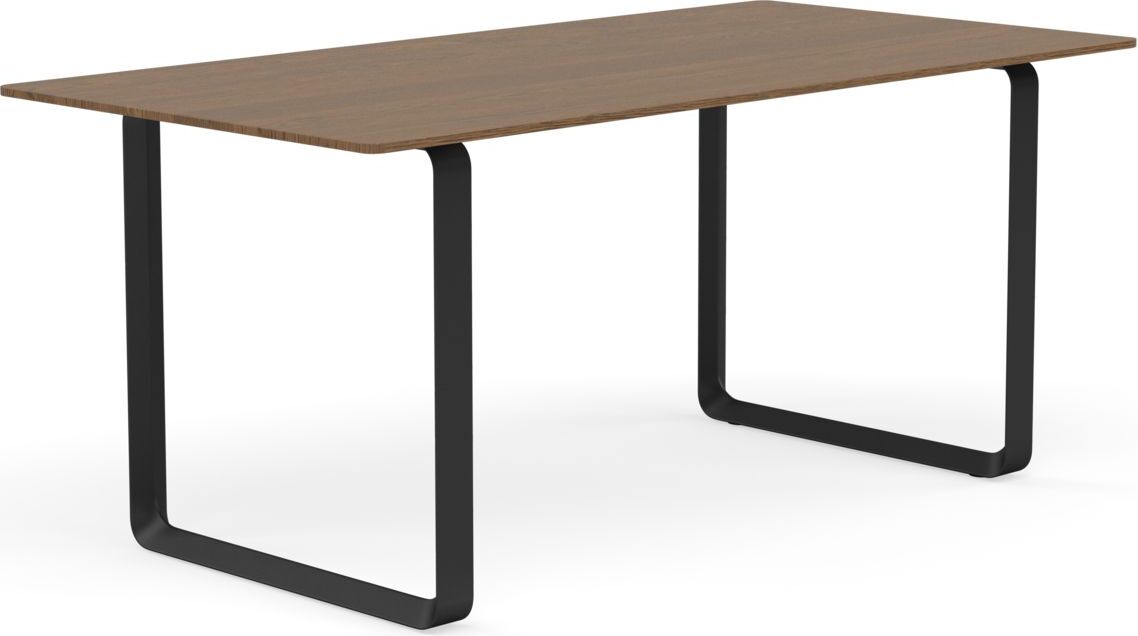 Stół Muuto 170 x 85 cm ciemny dąb nogi czarne