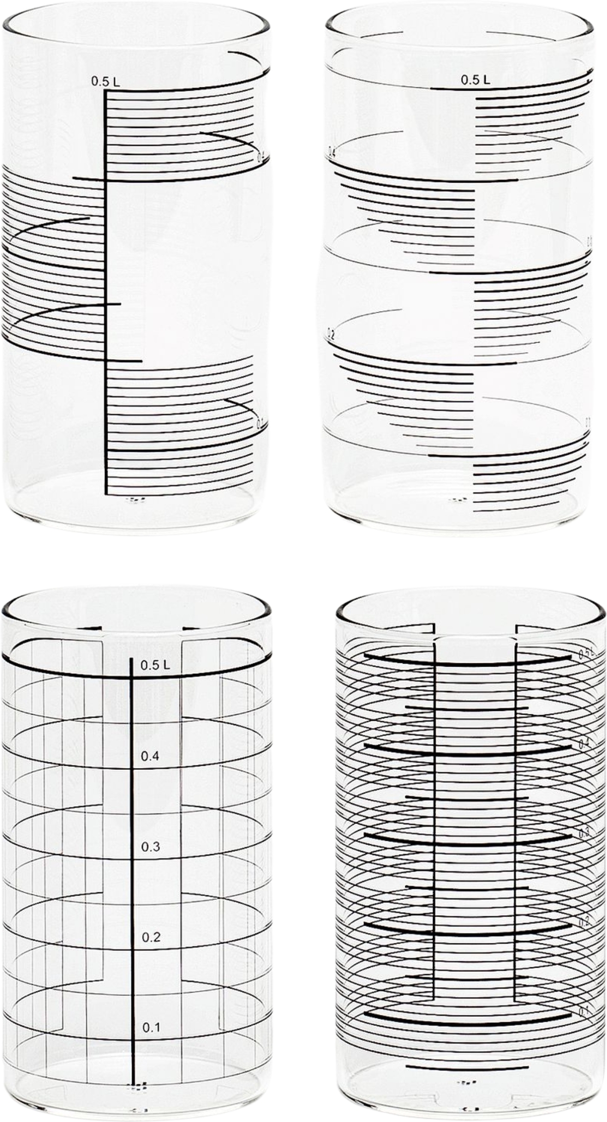 Szklanki Tre Mix 500 ml 4 szt.