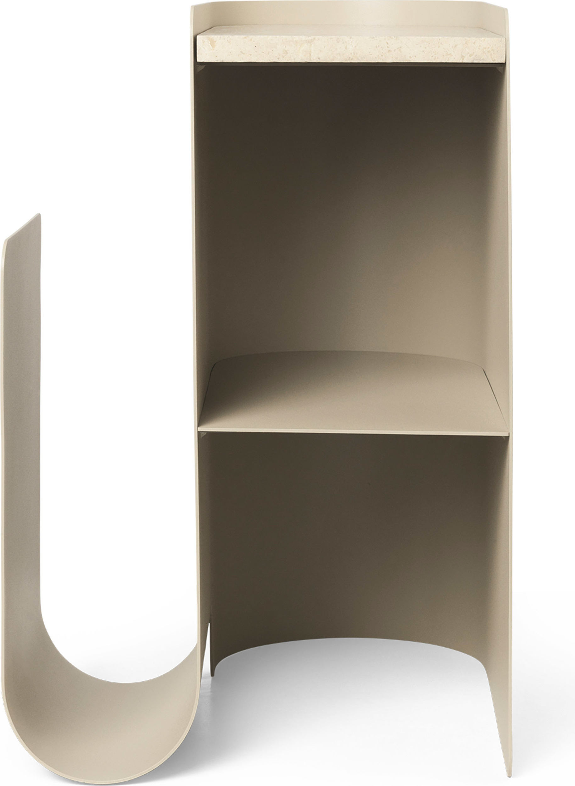 Stolik boczny Vault w kolorze kaszmiru