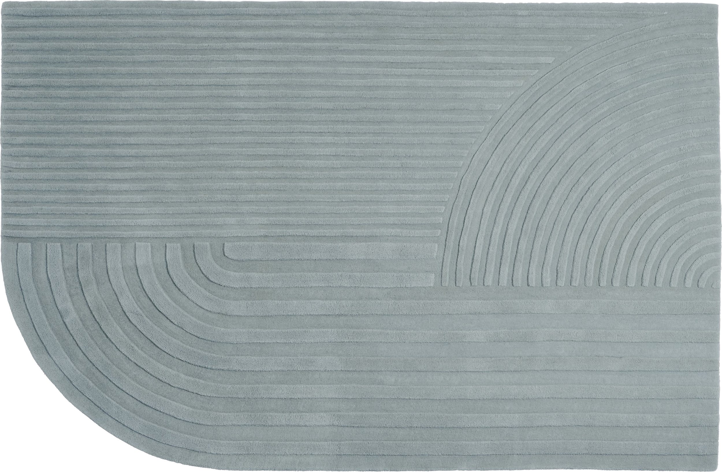 Dywan Relevo 200 x 300 cm zieleń szałwiowa