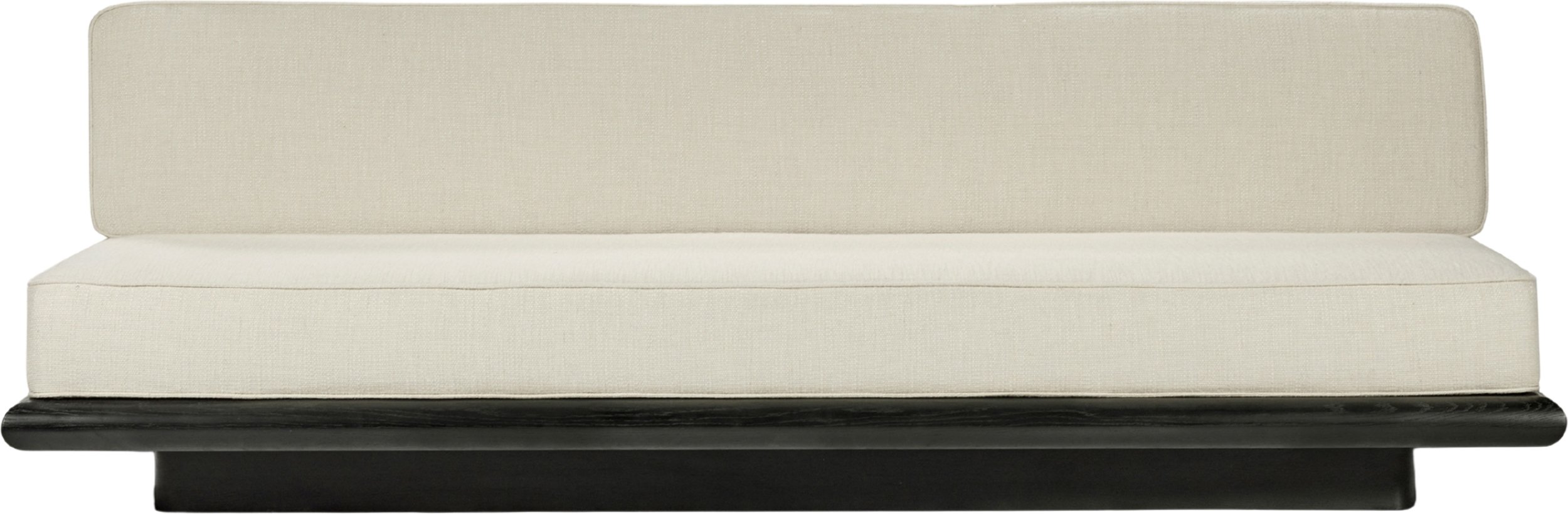 Sofa Ono 234 cm beżowa drewno tulipanowca