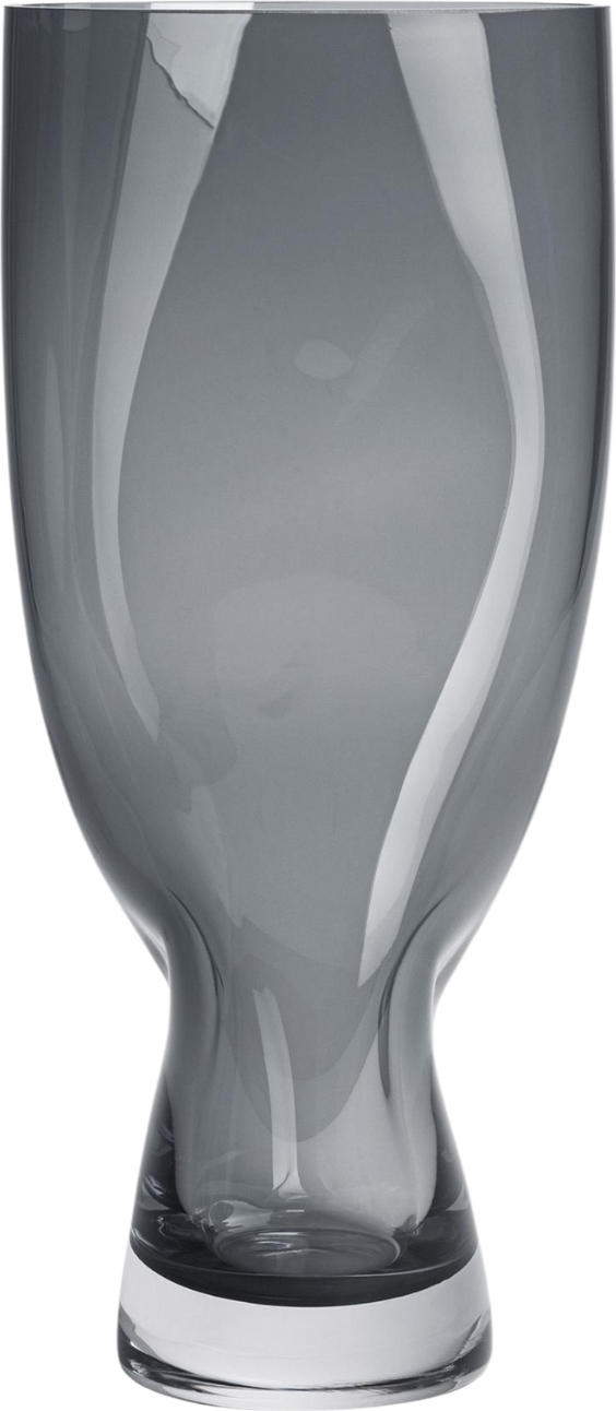 Wazon pogięty Squeeze 34 cm szaroniebieski