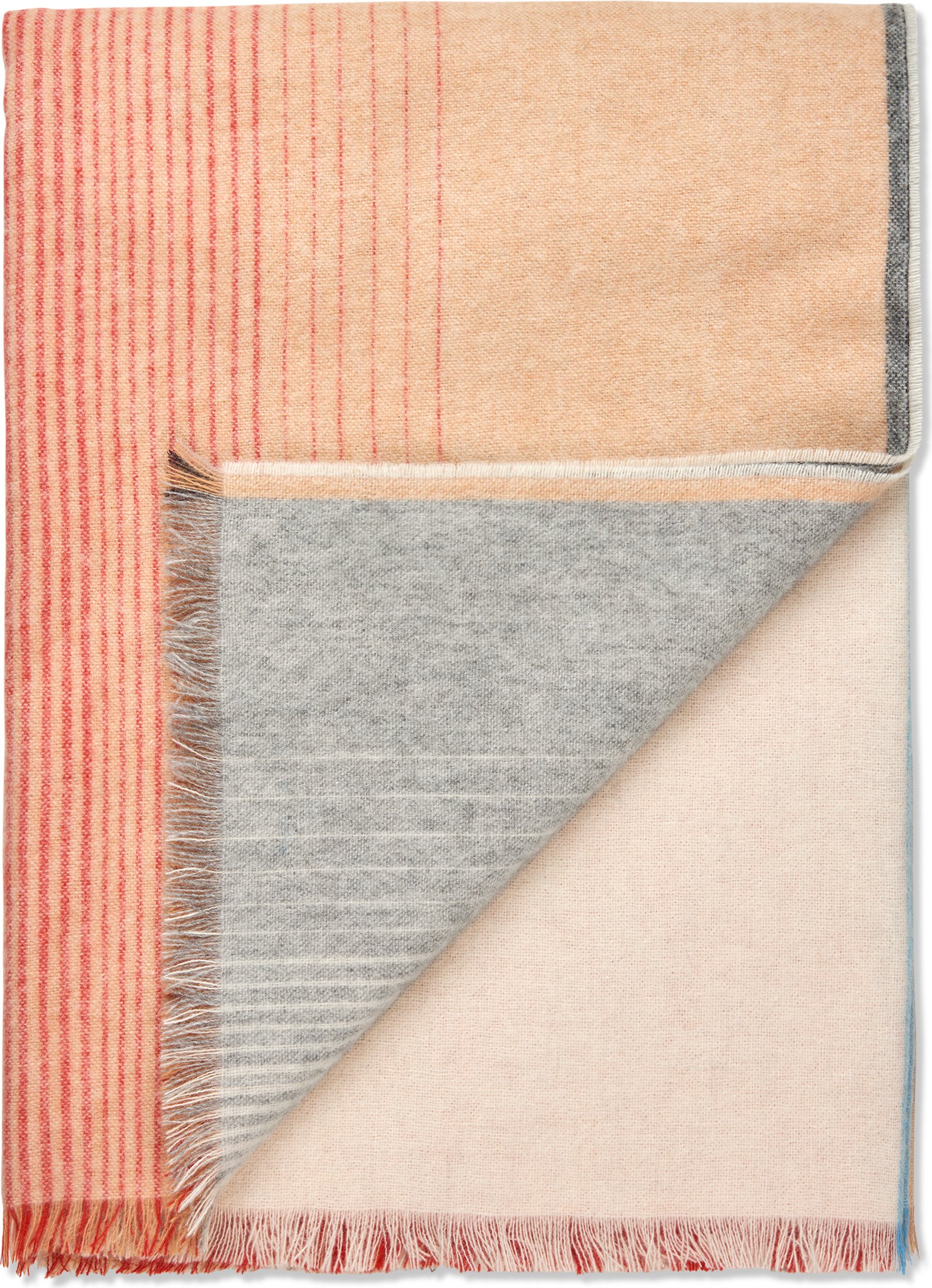 Koc Carte Postale 130 x 200 cm czerwono-szary