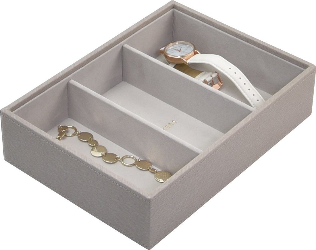 Szkatułka na biżuterię Stackers 3 komorowa classic taupe