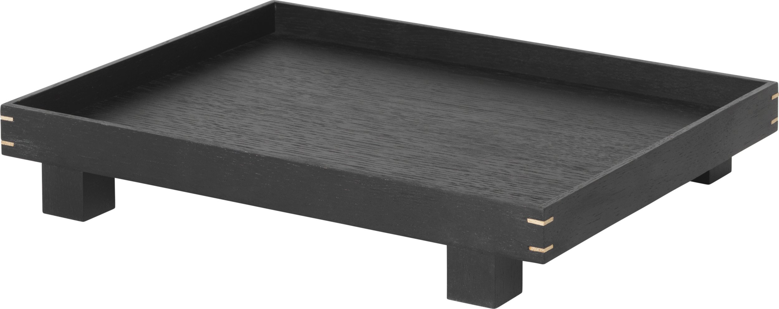 Taca Bon 28 cm czarna drewniana