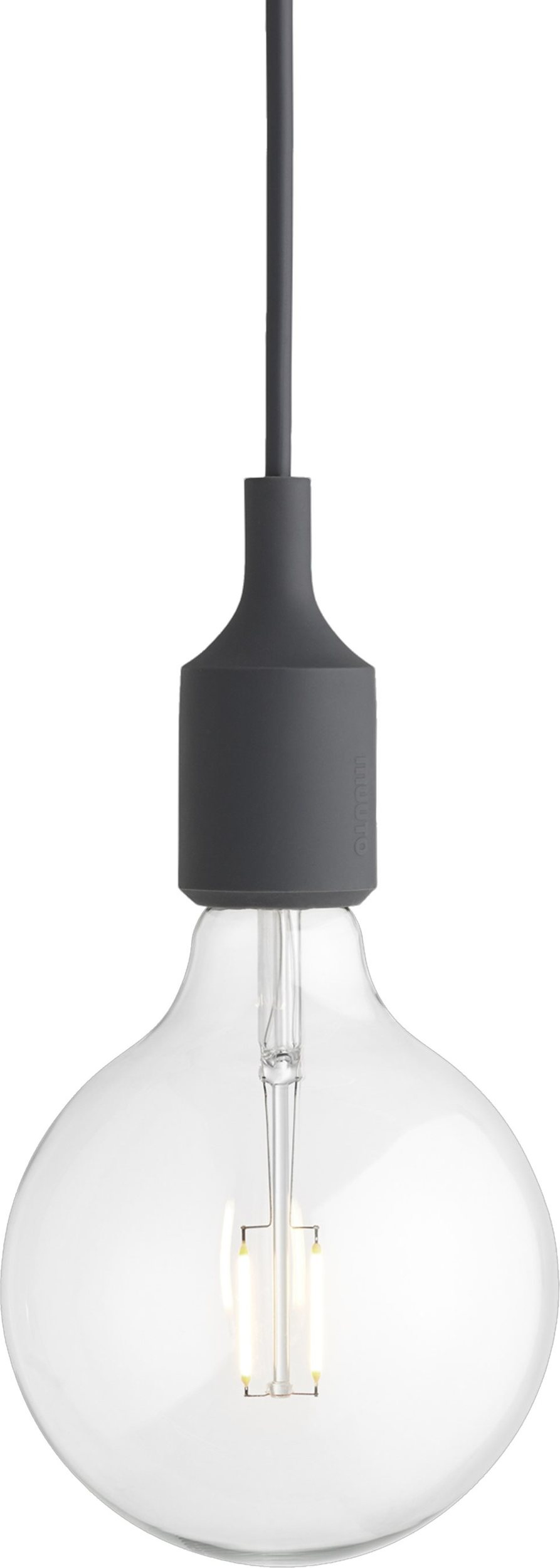 Lampa wisząca Muuto E27 ciemnoszara