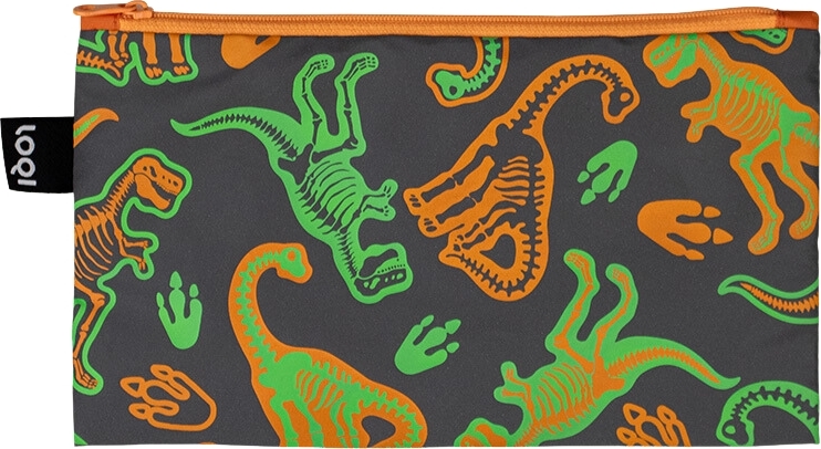 Saszetka Zip Pocket Artist Dinosaur Skeleton mini z powłoką odblaskową