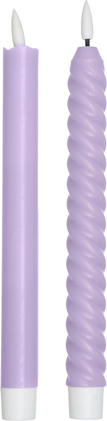 Świece Cosy Forever liliowe LED 2 szt.