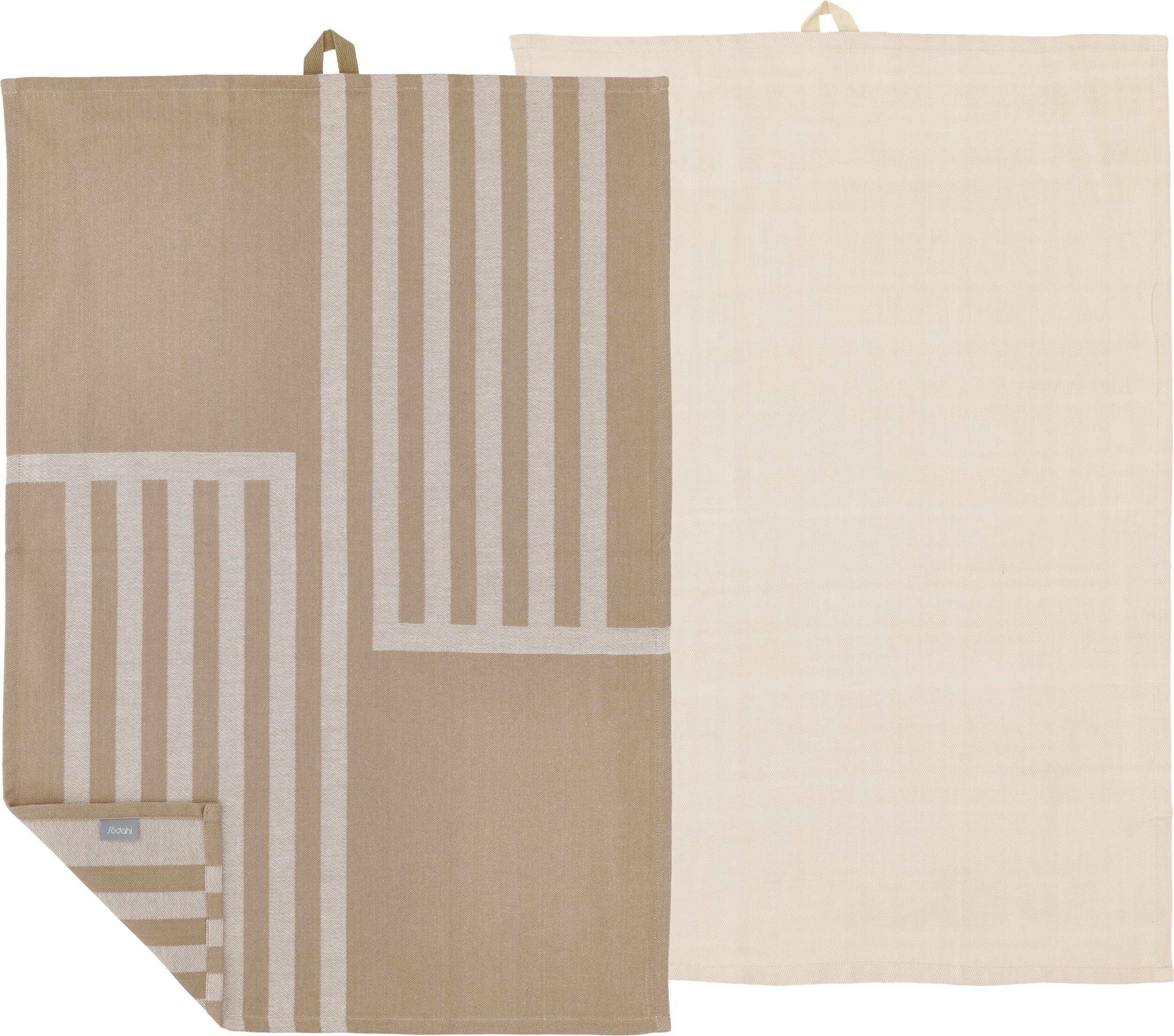 Ścierki kuchenne Reflection 50 x 70 cm taupe 2 szt.