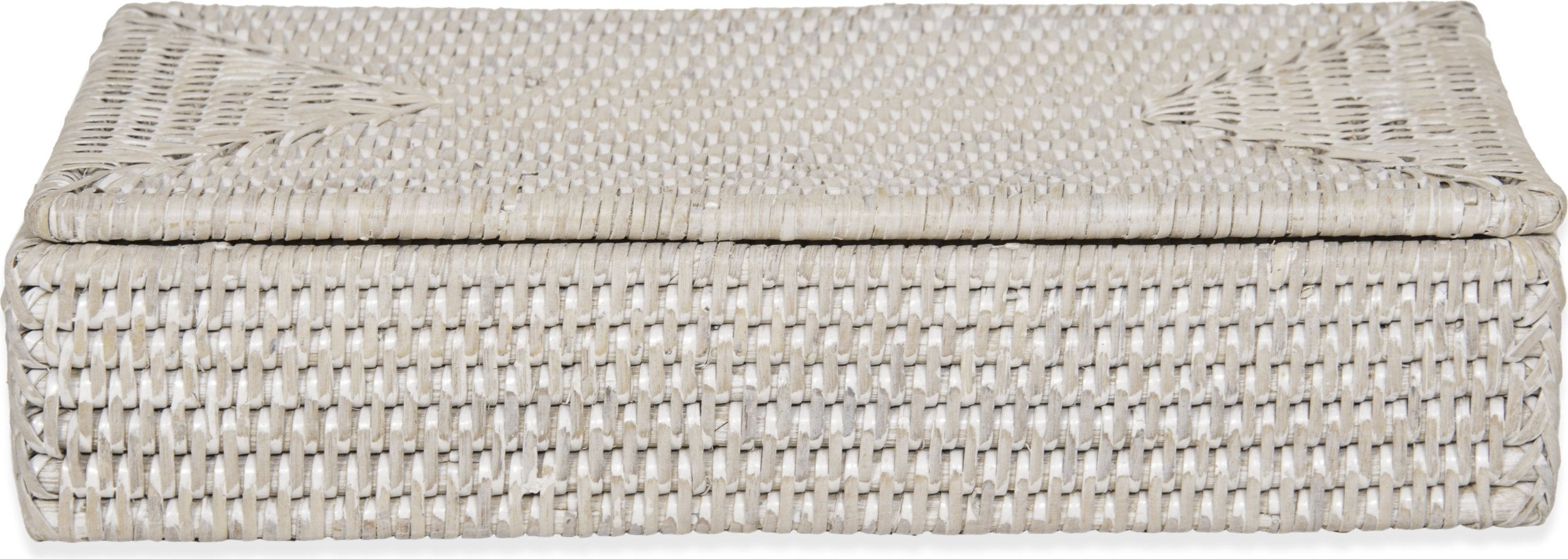 Pojemnik uniwersalny Basket jasnobeżowy ratanowy z pokrywką