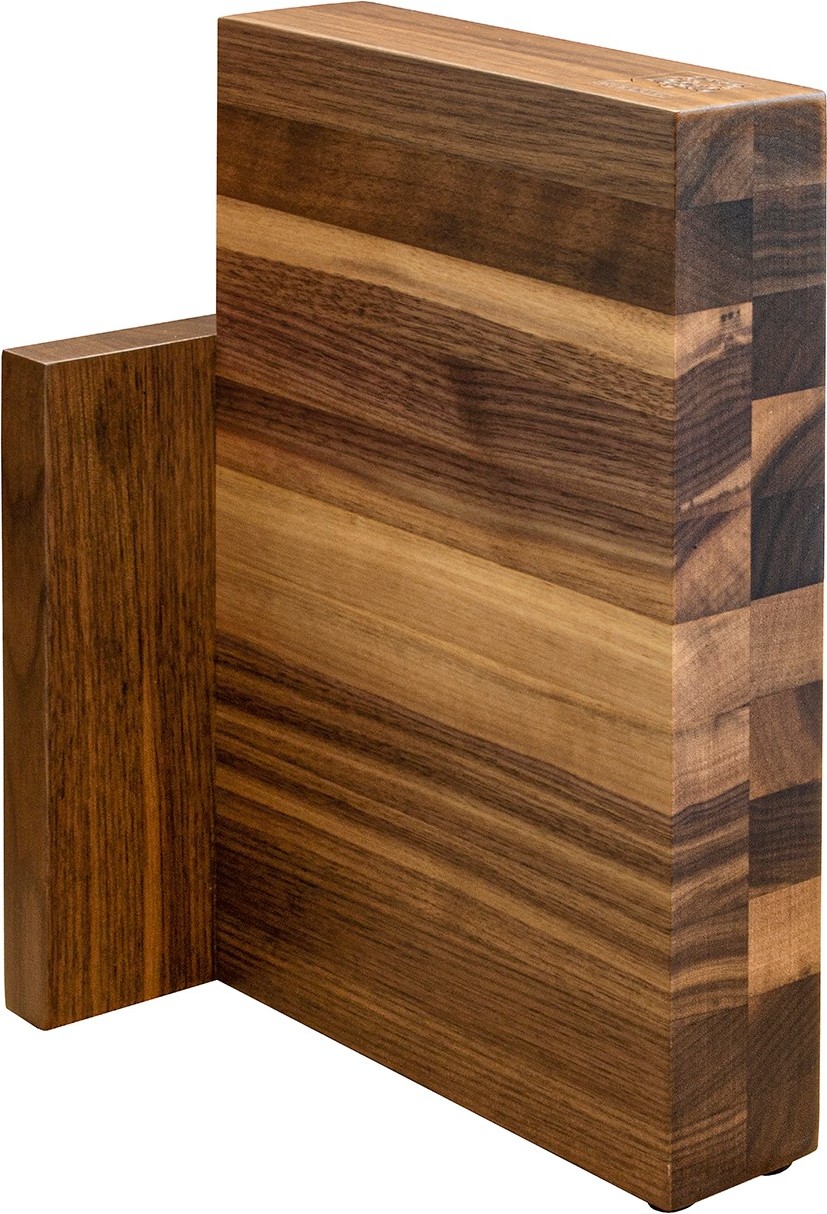 Stojak na noże Artelegno 6 z drewna orzechowego magnetyczny