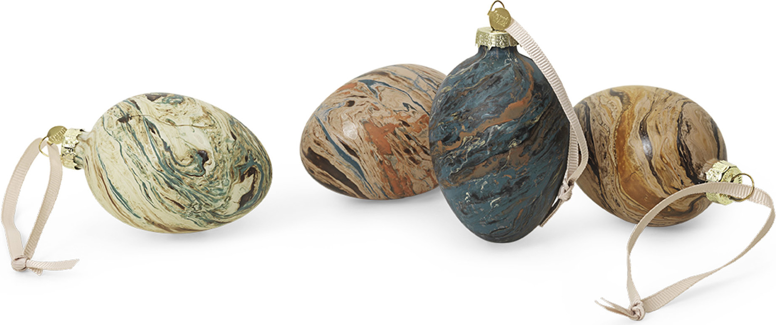 Dekoracje wiszące Easter Eggs marmurowe 4 szt.