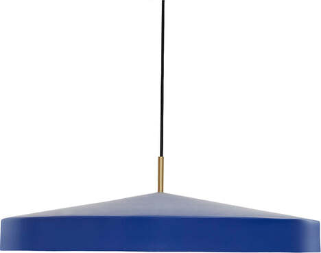 Lampa wisząca Hatto 65 cm niebieska