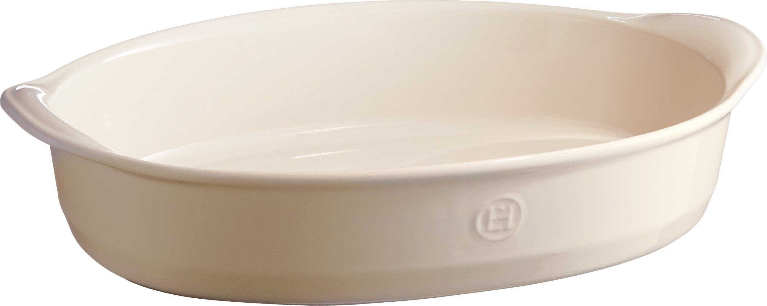 Naczynie żaroodporne Emile Henry owalne 26 x 41 cm kremowe