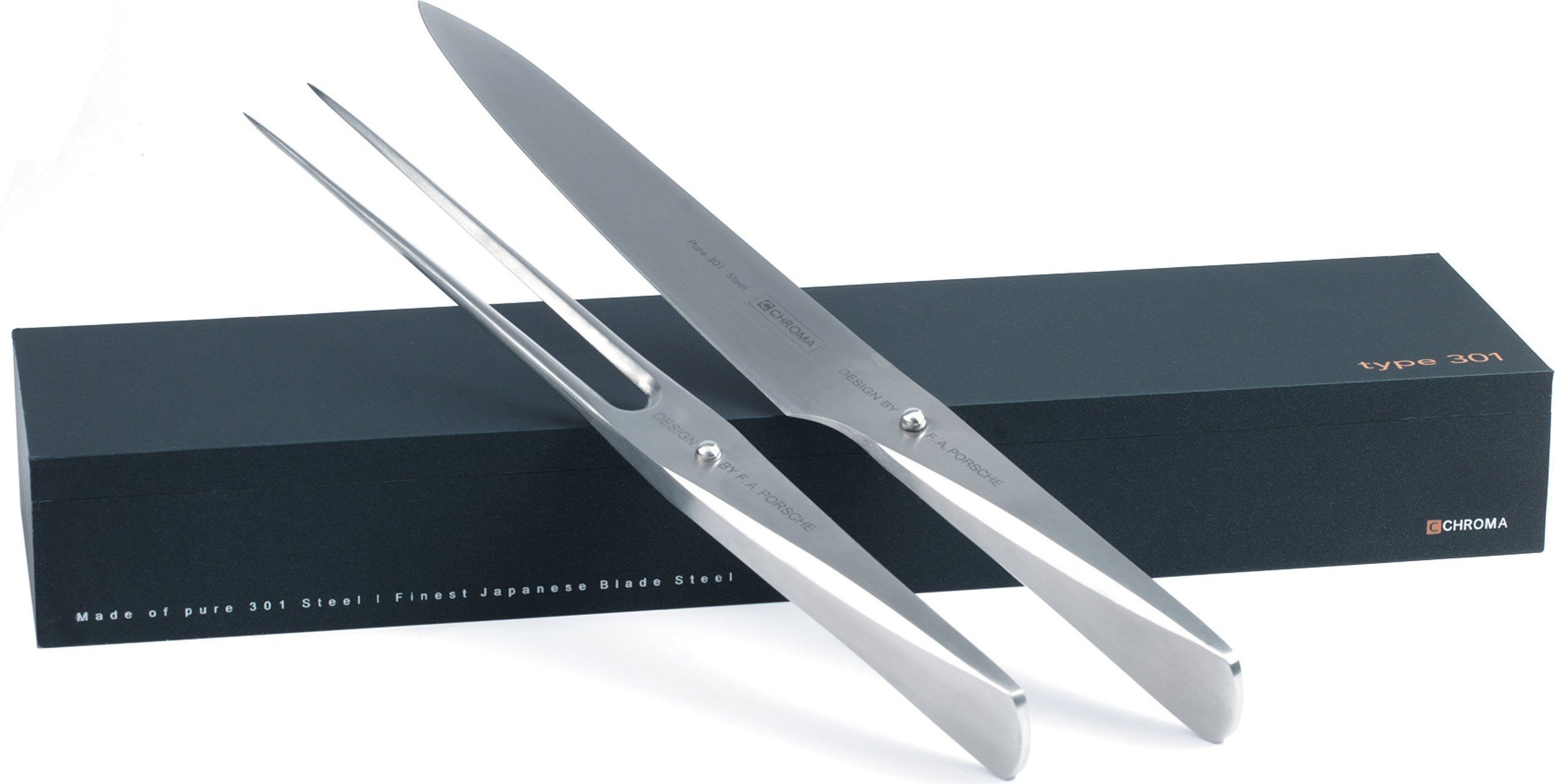 Nóż i widelec do mięs Type 301 w zestawie