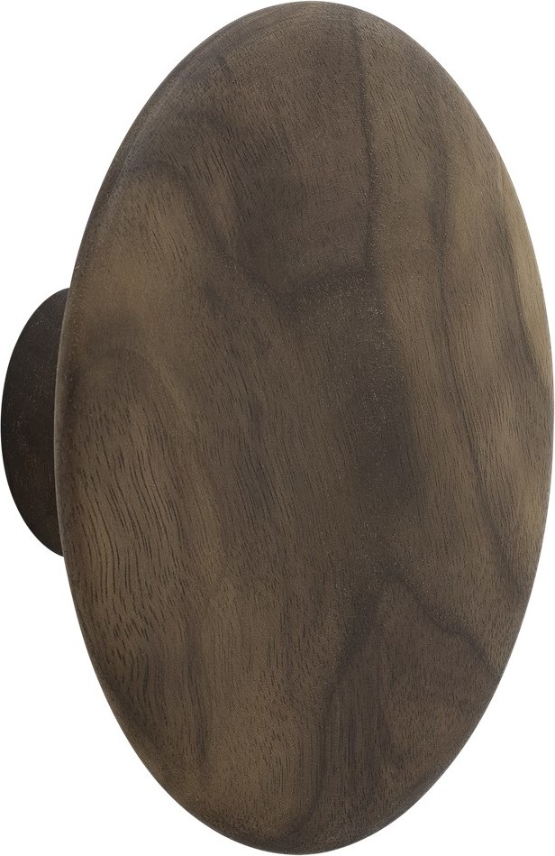 Haczyk ścienny Dots Wood 17 cm orzechowy